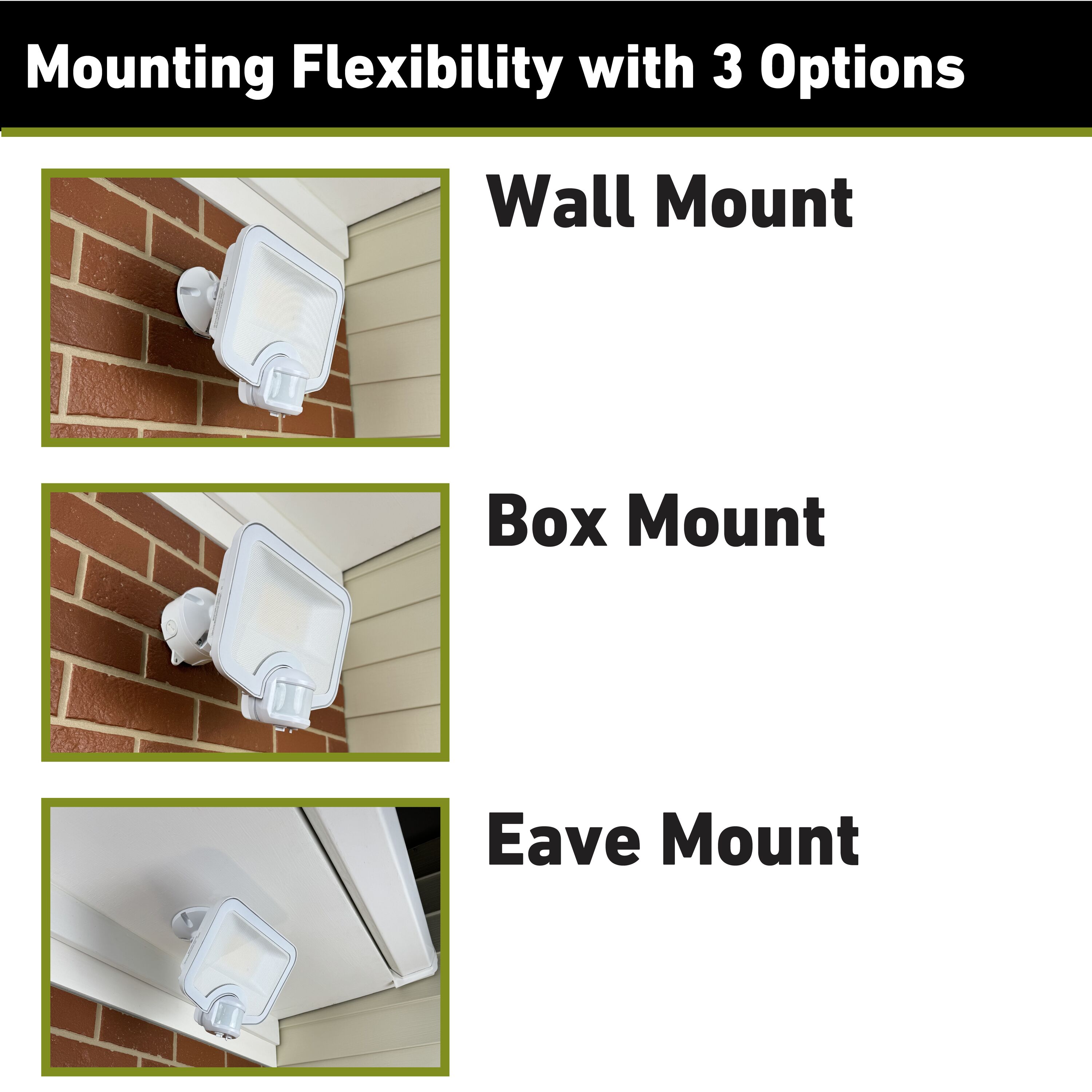Good Earth Lighting SE1356-WH3-02LF4-G Motion-Activated-Floodlights - View #7