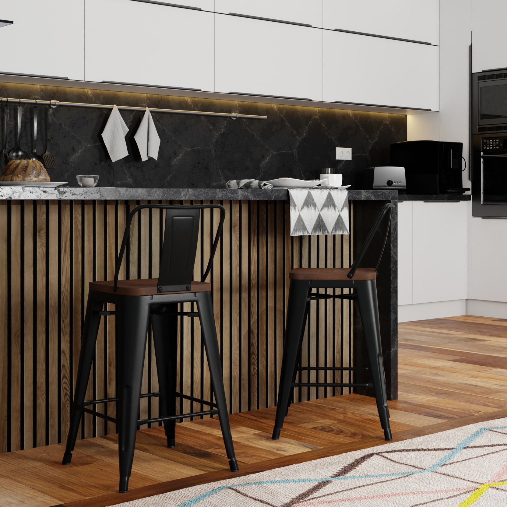 Simpli Home AXCRAY24MW-GBL stools - View #6
