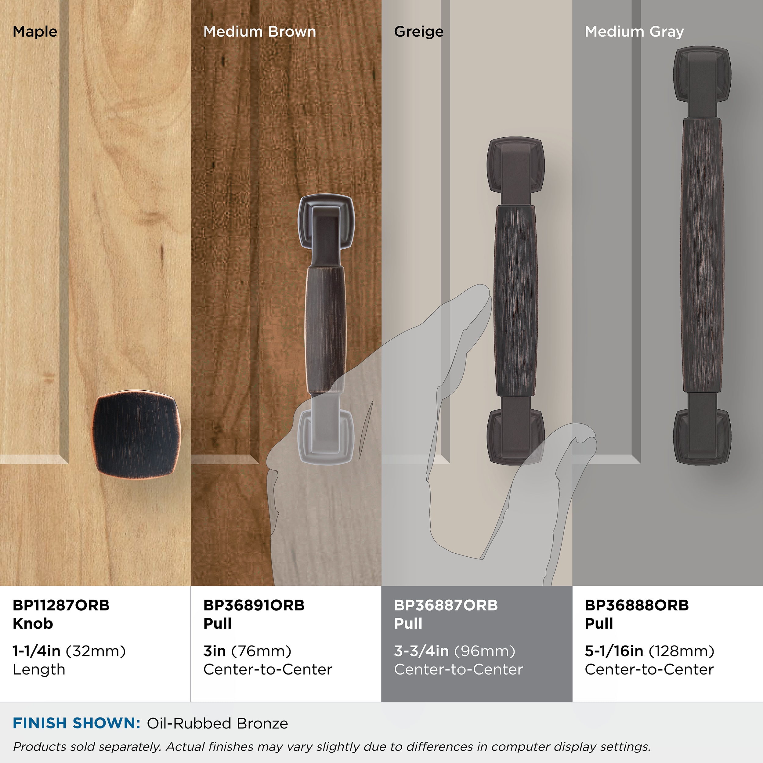 Amerock BP36887ORB Cabinet-Pulls - View #5