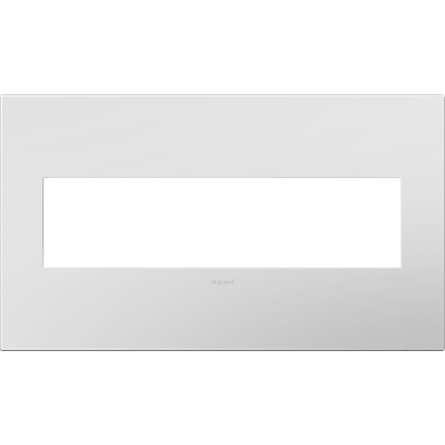 Legrand AWP4GPW4 adorne 4 -Gang Specialty Size Powder White Plastic Indoor Screwless Square Wall Plate