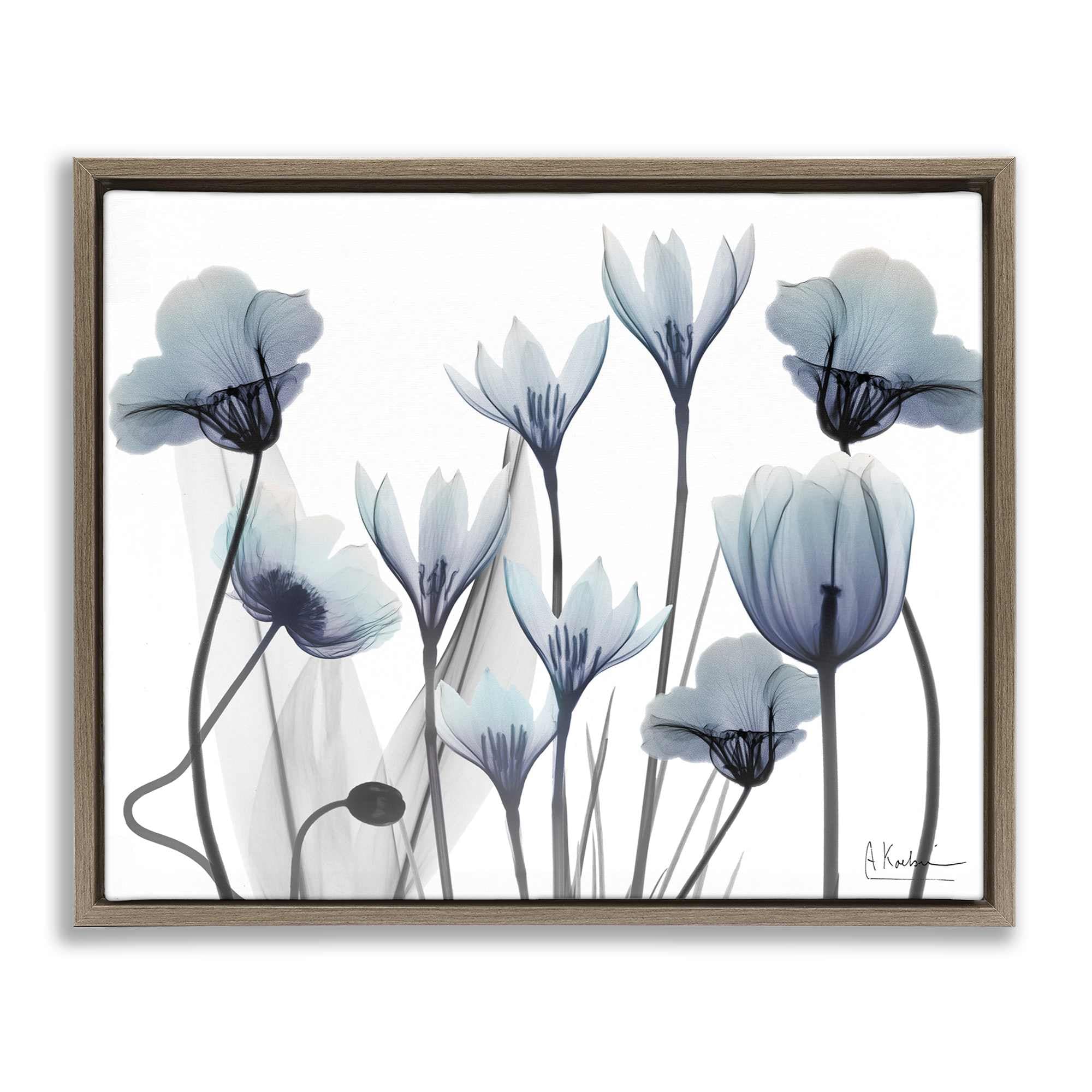 Stupell Industries BS-017-FFE-16X20 Delicate Mixed Chic Blooms Floating Frame design by Albert Koetsier