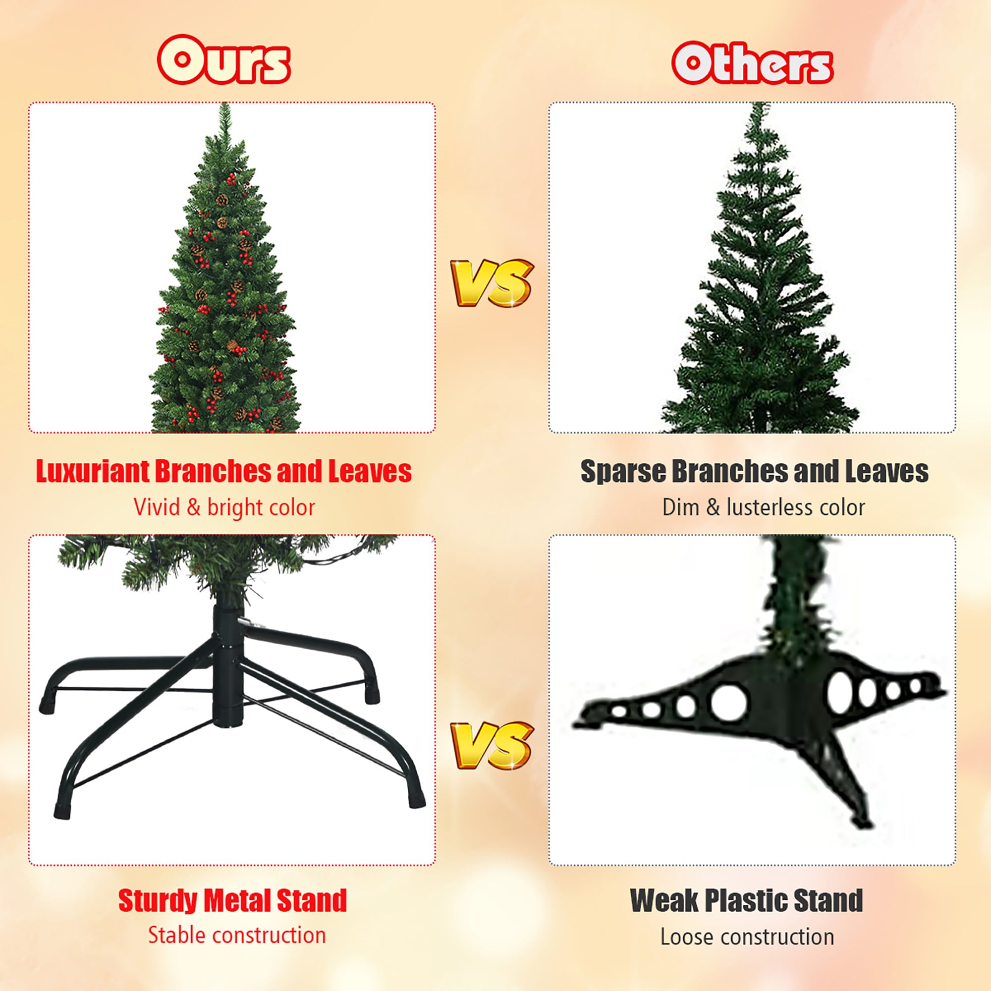 Costway CM22855US Artificial-Christmas-Trees - View #2