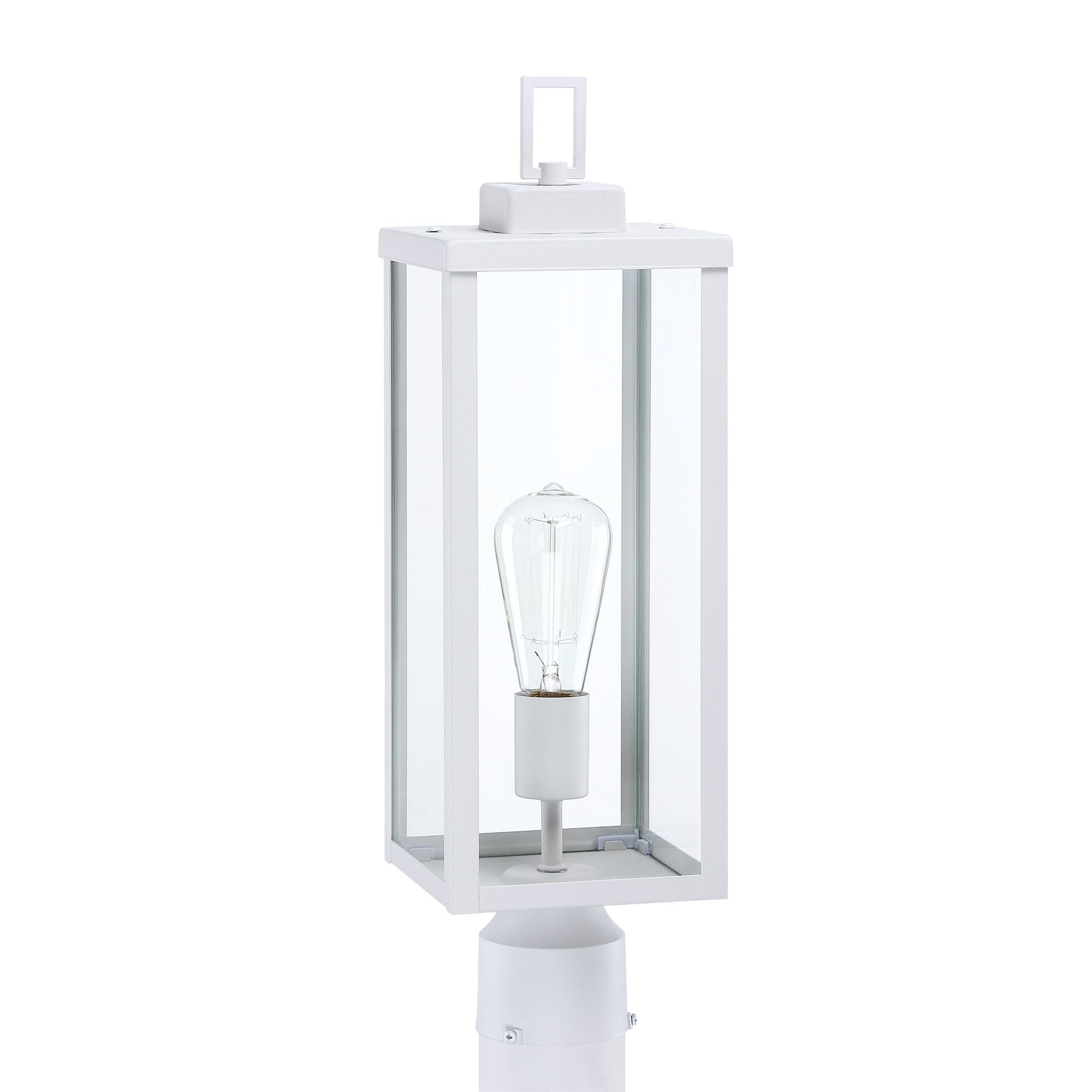 Hukoro 20.35in Matte White Modern/Contemporary Outdoor Post Light in