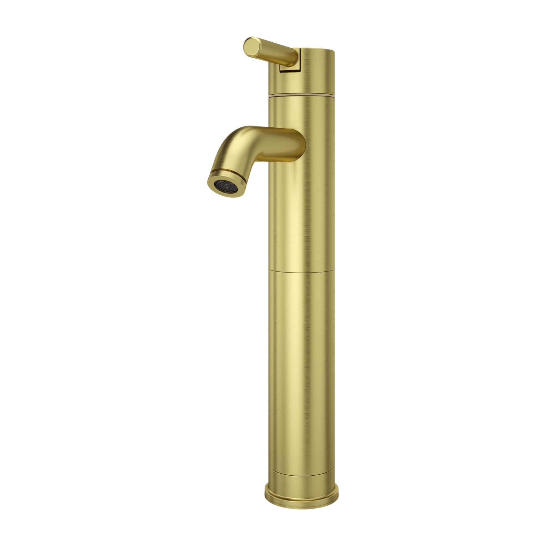 Pfister LG40-NBG00 Contempra Brushed Gold Vessel 1-handle WaterSense Mid-arc Residential Handle Bathroom Sink Faucet