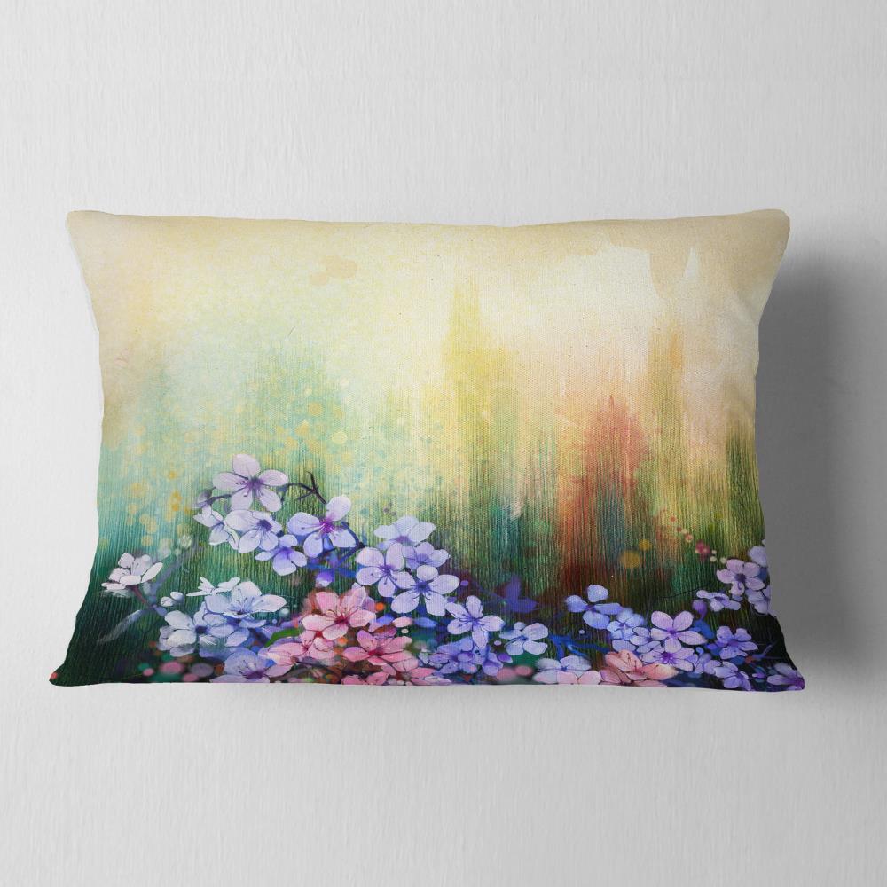 Designart CU14086-12-20 12-in x 20-in Pink Indoor Decorative Pillow
