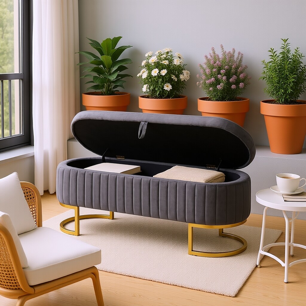 Homy Casa W1117P176450-LWS Indoor-Ottomans - View #6