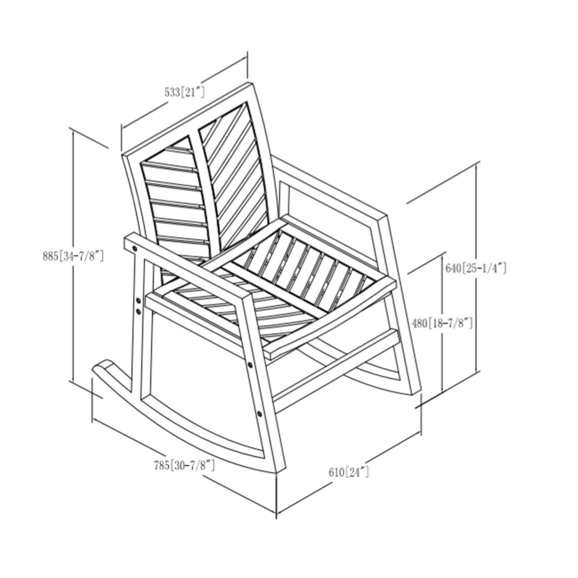 Walker Edison LWWVINRCBR Patio-Chairs - View #5