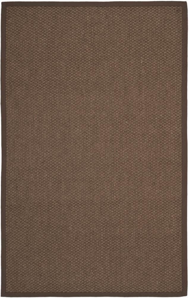 Safavieh NF525D-4 Natural Fiber Martinique 4 x 6 Sisal Chocolate Solid Coastal Area Rug