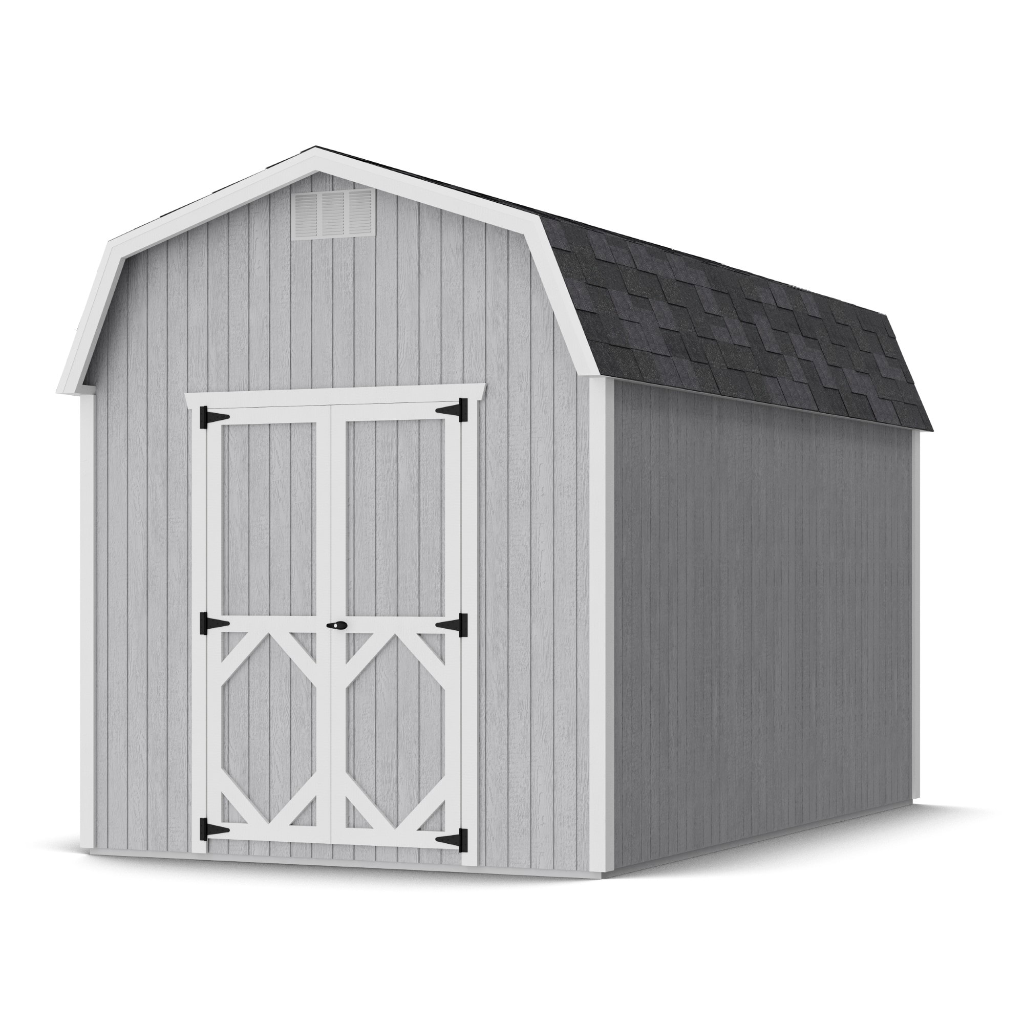 Little Cottage Co 8X14 CGB-6-PC-FK Classic 8-ft x 14-ft Gambrel Style Wood Outdoor Storage Shed with 2 Doors