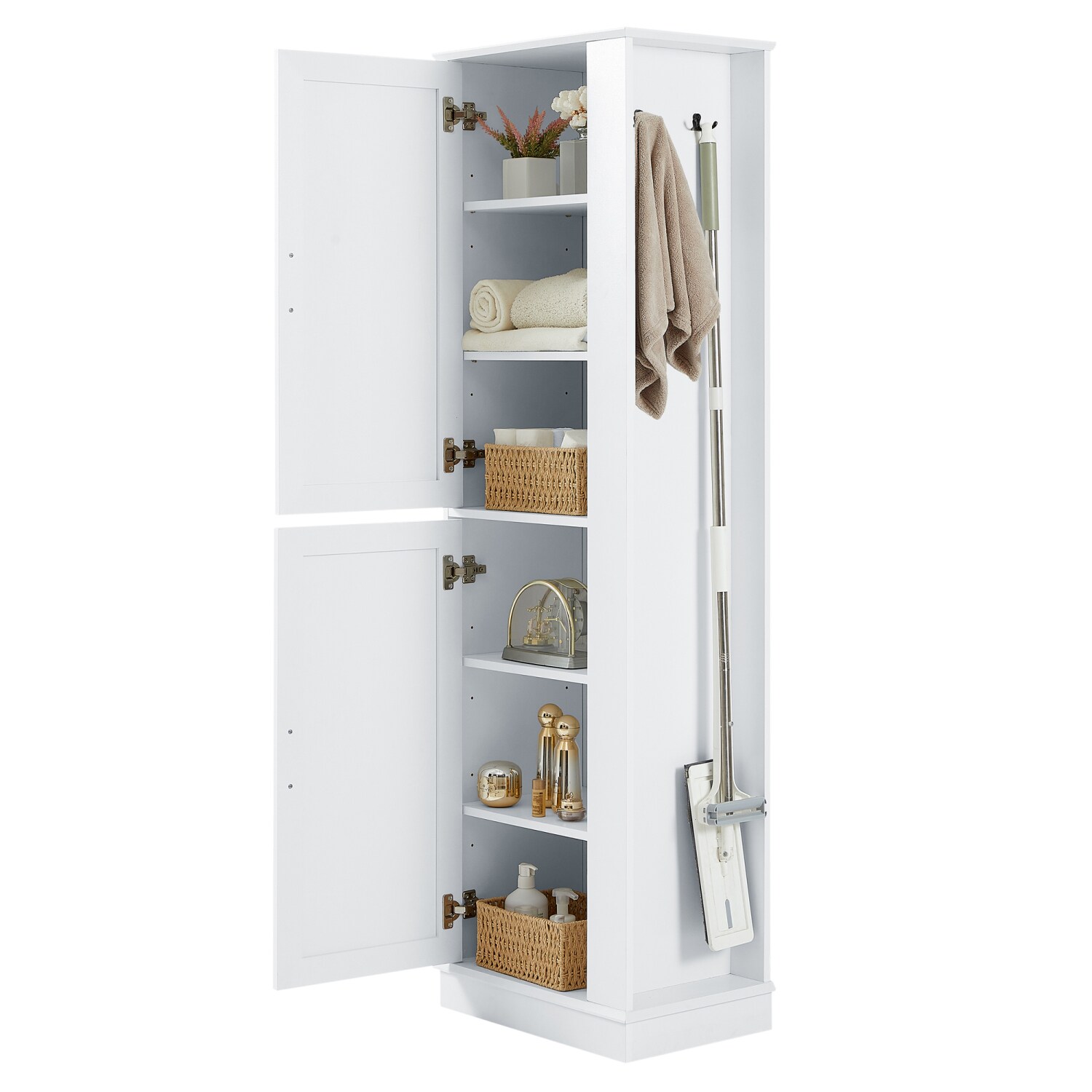 Hrinhom BA05-WHITE Linen-Cabinets - View #7