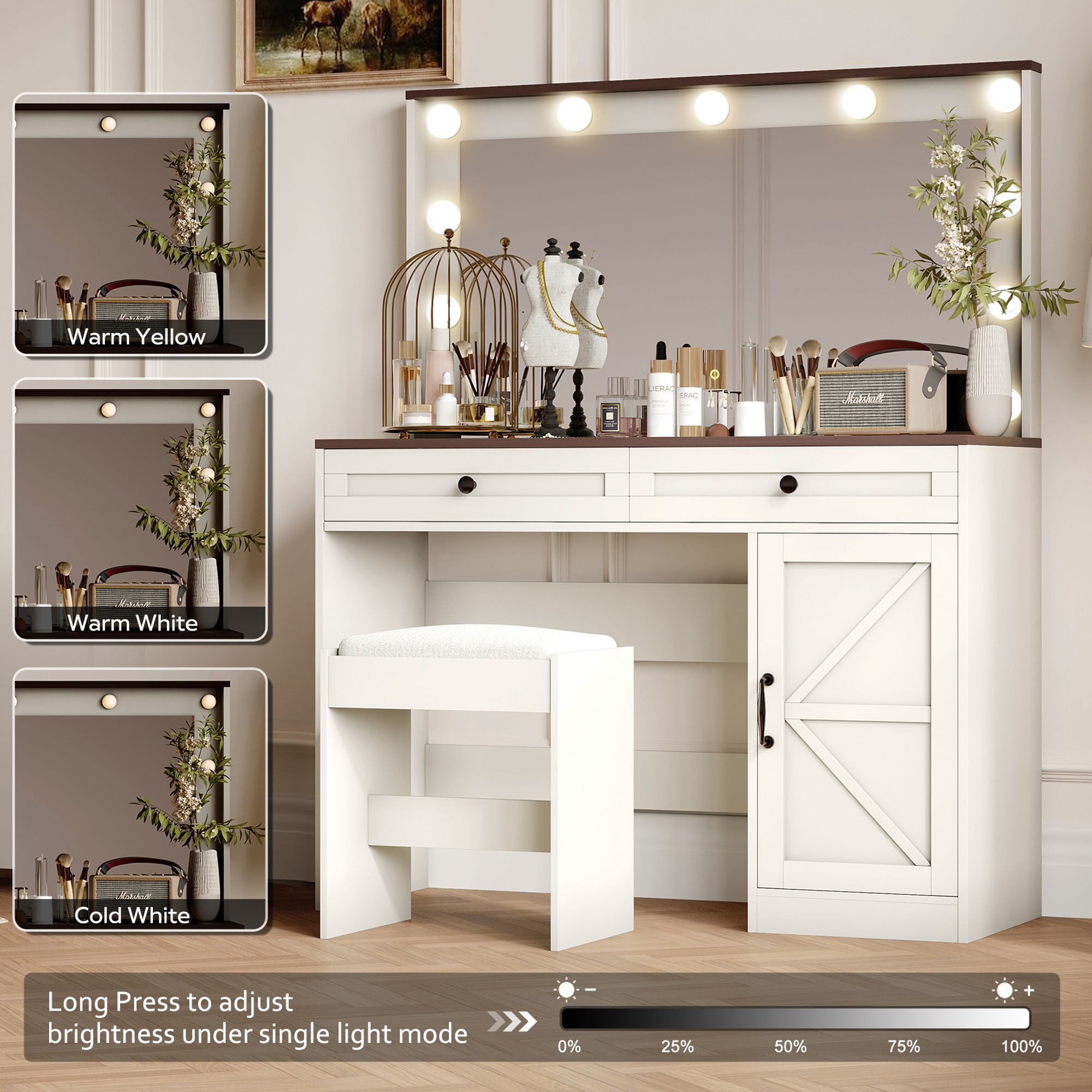 Yiekholo LL-1878AAK Bedroom-Vanities - View #3