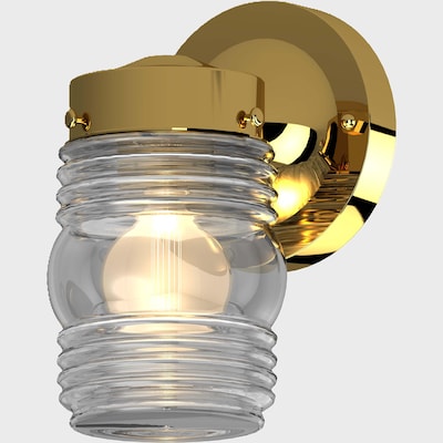 Volume Lighting Jelly Jar 7-in H Black Medium Base (E-26) Outdoor Wall Light Volume Lighting Jelly Jar 7-in H Black Medium Base (E-26) Outdoor Wall Light
