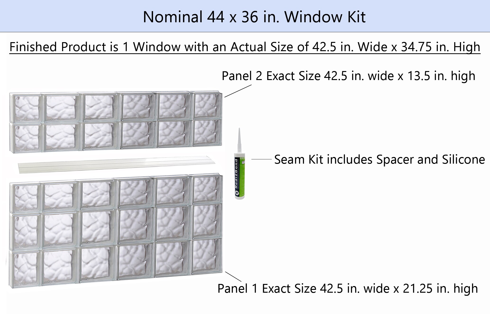REDI2SET S4436DC Glass-Block-Windows - View #2