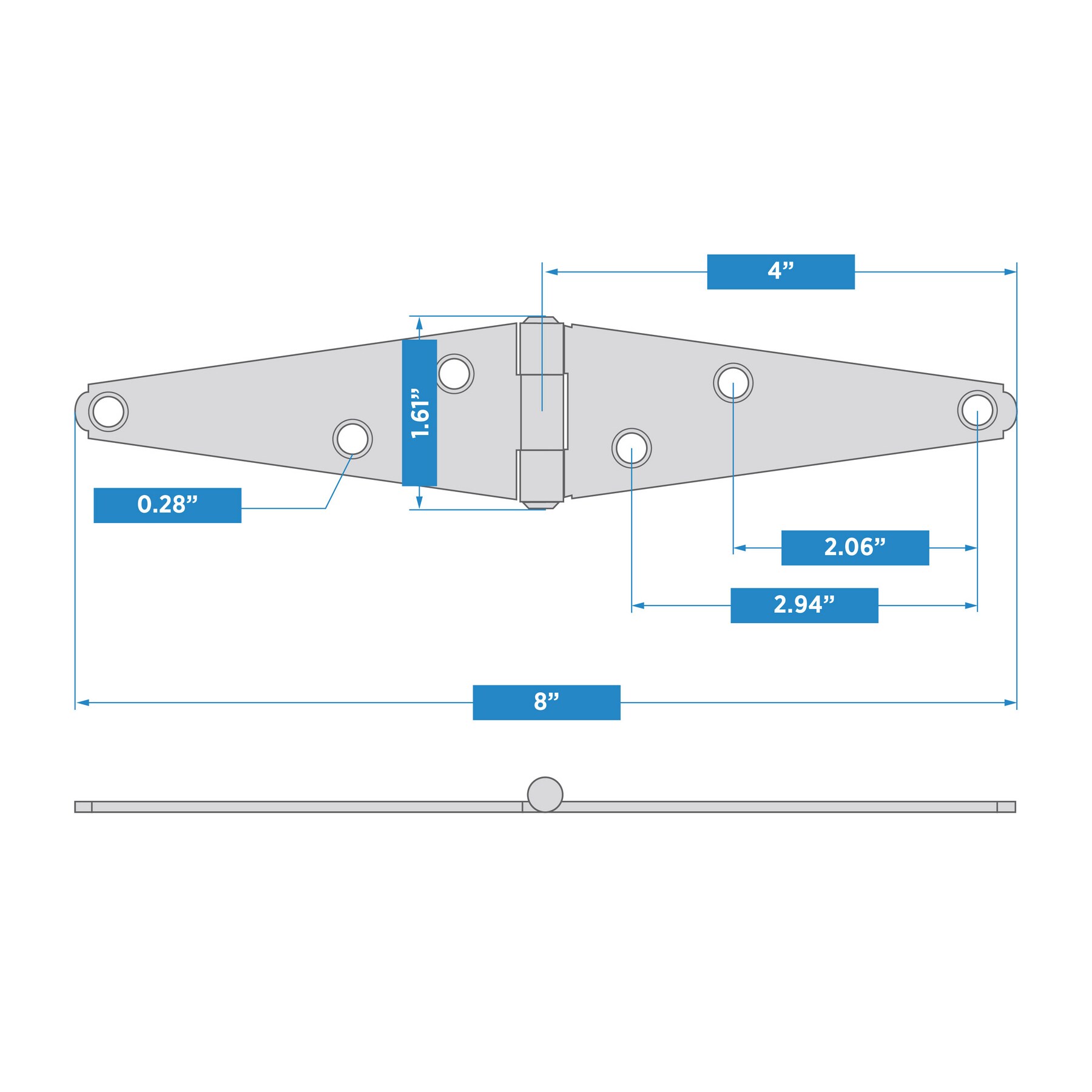 Stanley National Hardware Zinc Gate Hinge 902 At 7134