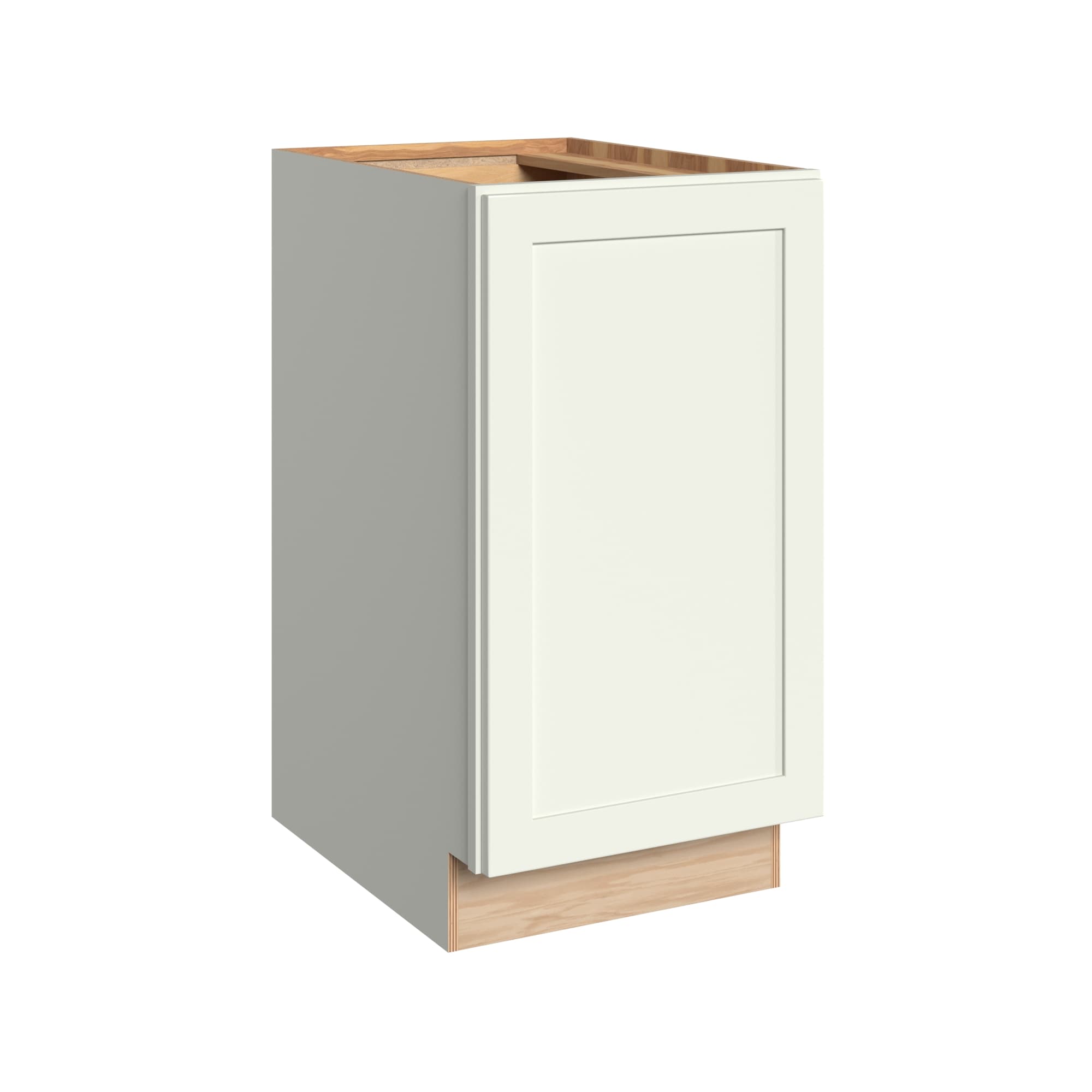 KraftMaid Momentum B18R.FHG71 Deveron 18-in W x 34.5-in H x 24-in D Dove White Base Fully assembled Plywood Cabinet (Recessed Panel Shaker)