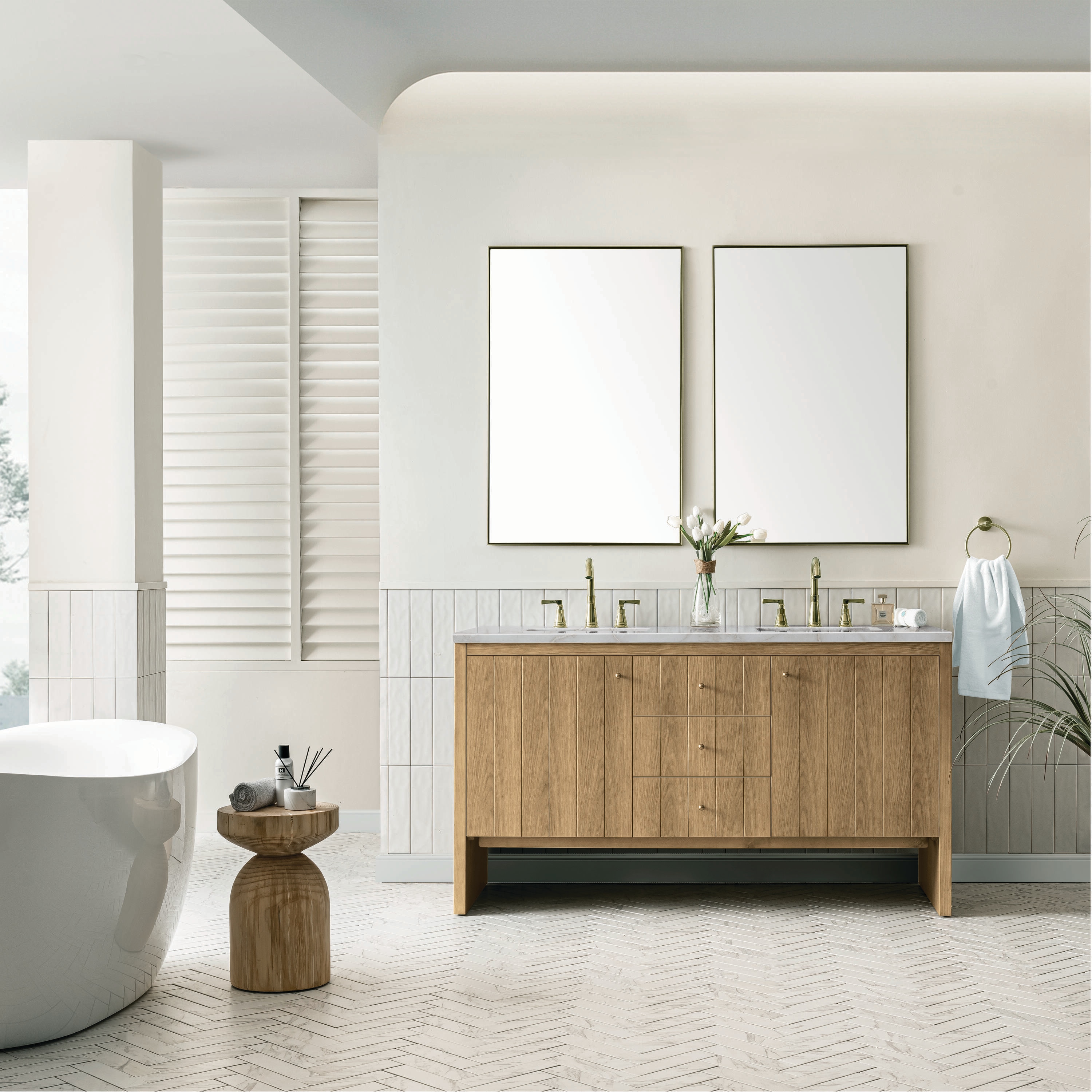 James Martin Vanities 435-V60D-LNO-3VSL Bath-Vanity-Combo - View #2