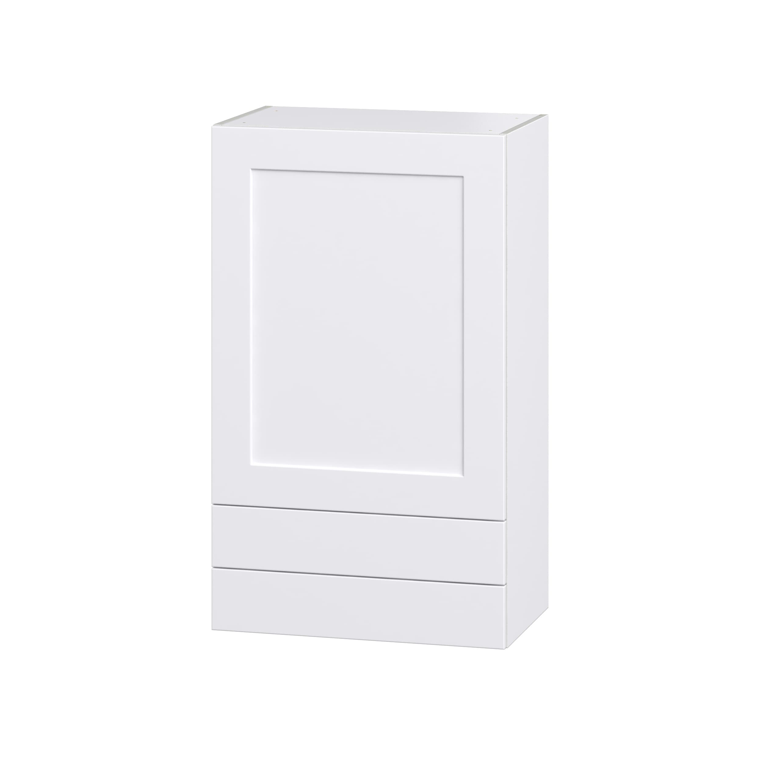 Hugo&Borg DSW2440B(L/R)-JO Jolie 24-in W x 40-in H x 14-in D Warm White 2 -Drawers Wall Fully assembled Cabinet (Recessed Panel Shaker)
