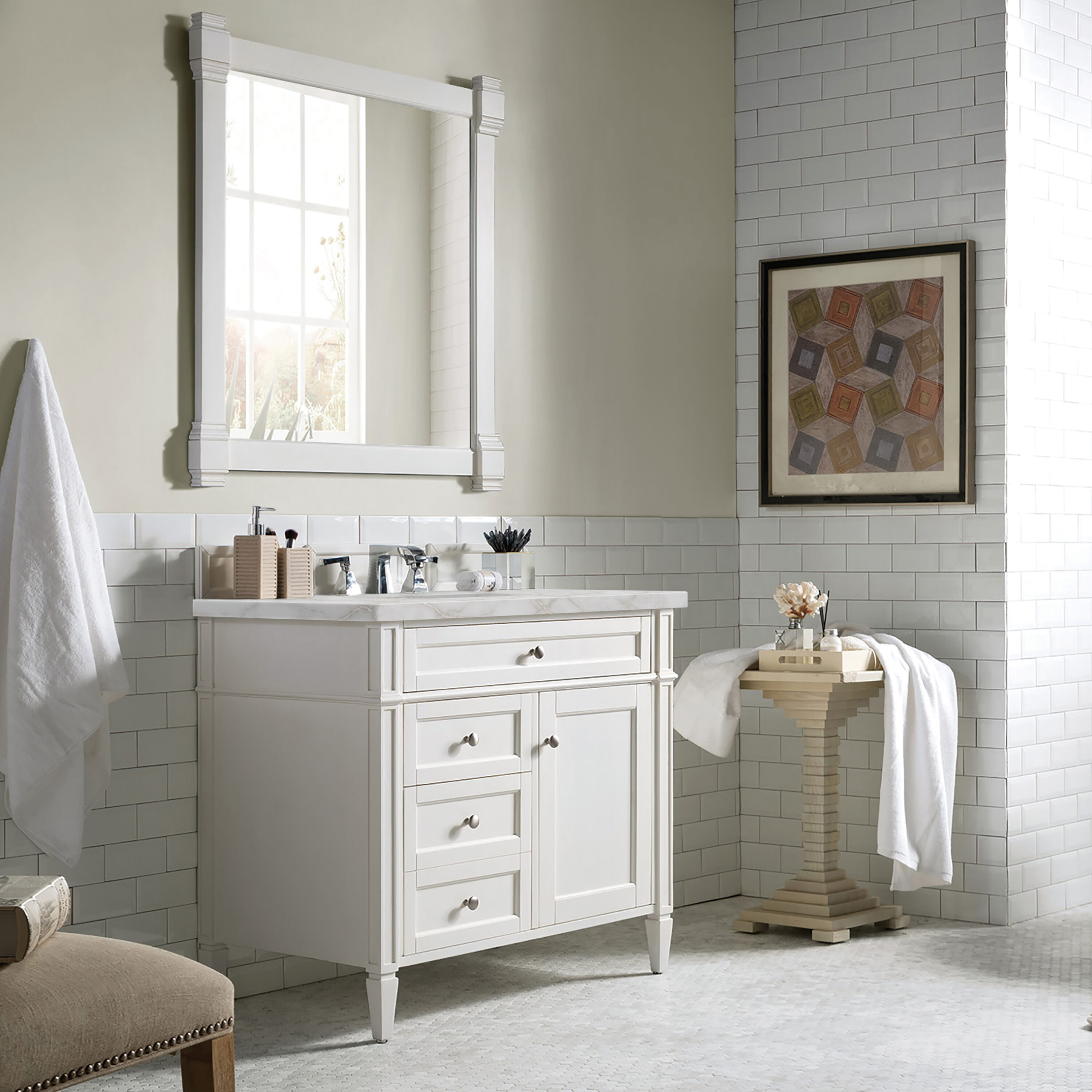 James Martin Vanities 655-V36-BW-3VSL Bath-Vanity-Combo - View #3