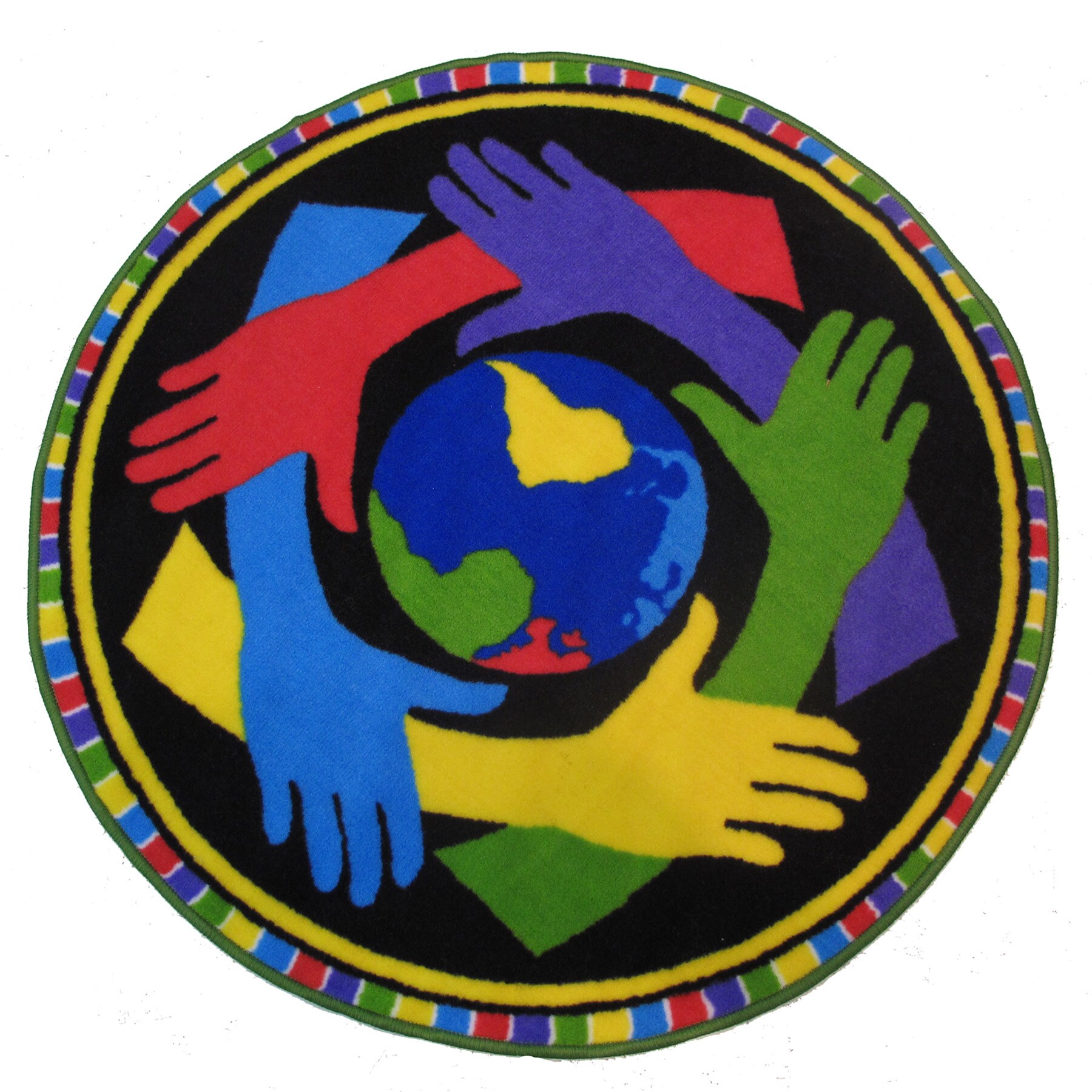 Fun Rugs FTS-153 39RD Fun Time Shape Multi-color Round Indoor Area Rug