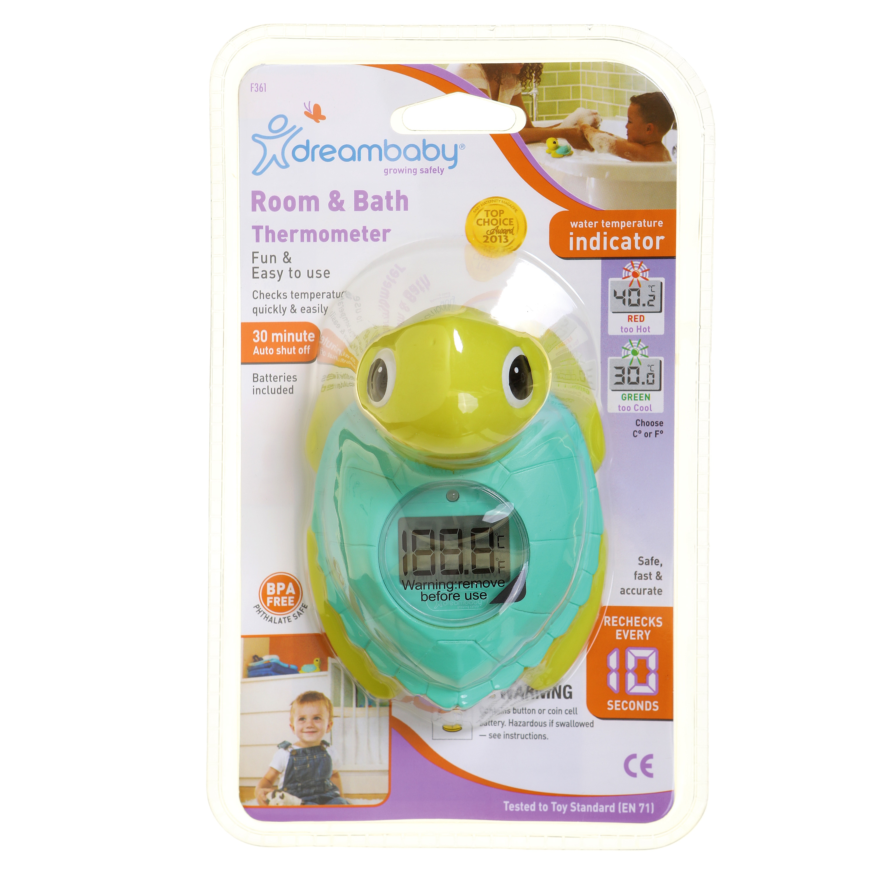 Dreambaby Digital Battery-operated Bath Thermometer in the Health