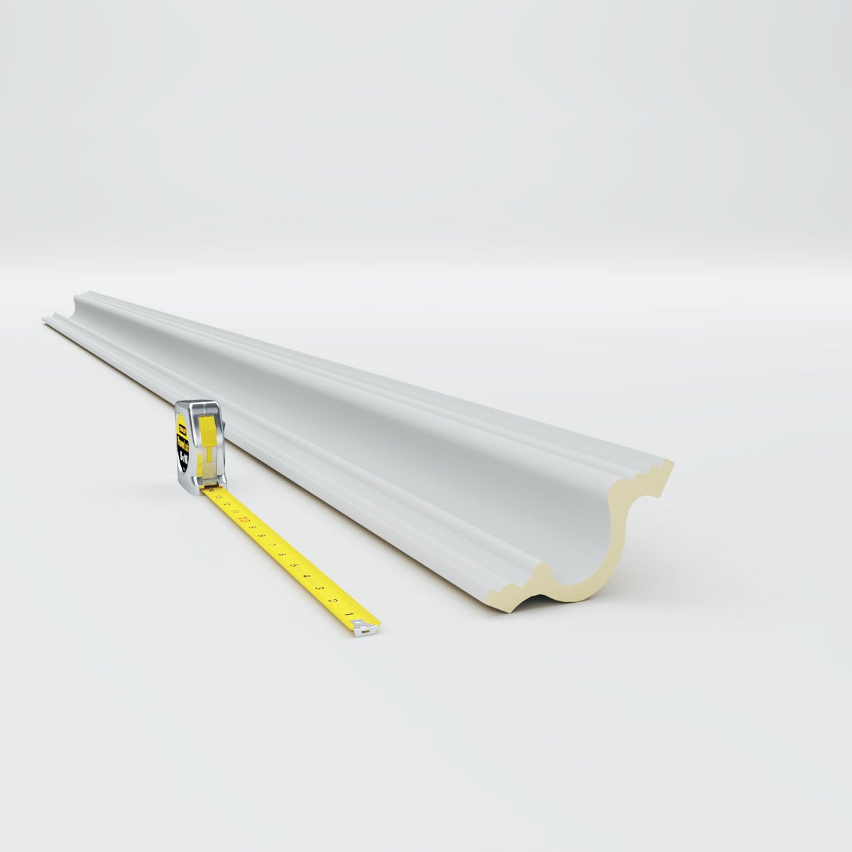 Devon Smooth Primed Polyurethane Crown Moulding 94.5"