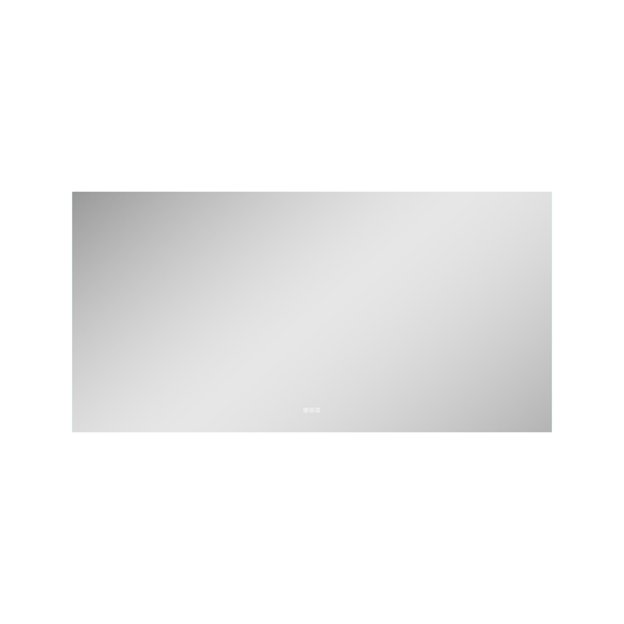 WELLFOR UCS-15FL8442 84-in x 42-in Polished Frameless Rectangle Dimmable LED Lighted Fog Free Bathroom Vanity Mirror ( Silver )