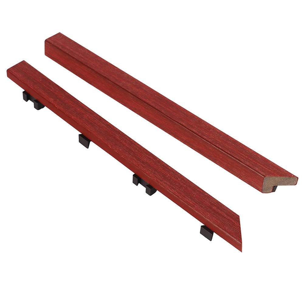 NewTechWood US-QD-IT-ZX-SR 1-in x 12-in 2 -Pack Swedish Red Prefinished Composite Inside corner trim ( 0.5-sq ft )