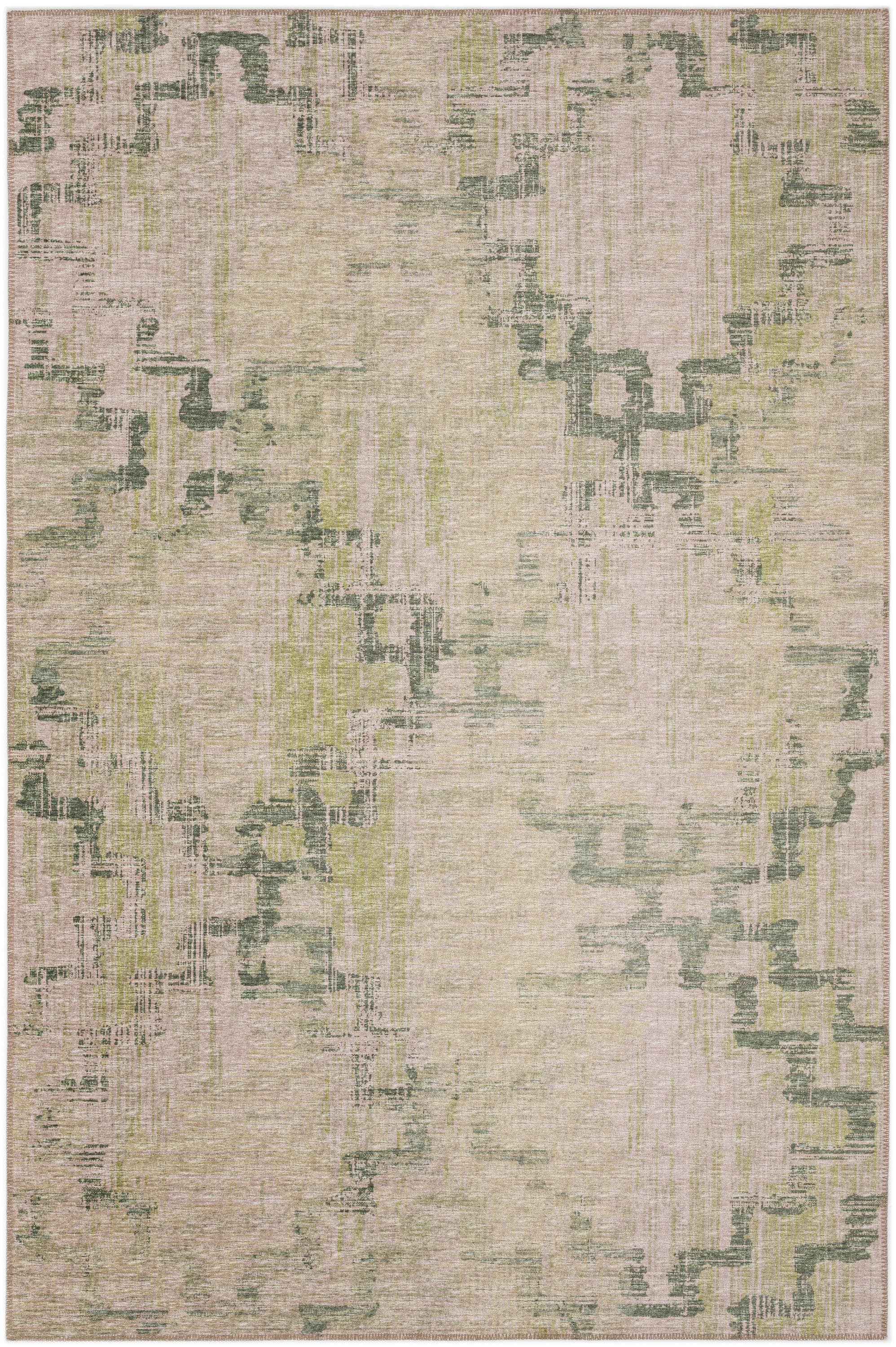 Addison Rugs AYU45GN9X12 Yuma 9 x 12 (ft) Chenille Green Rectangular Indoor/Outdoor Trellis Moroccan Area rug