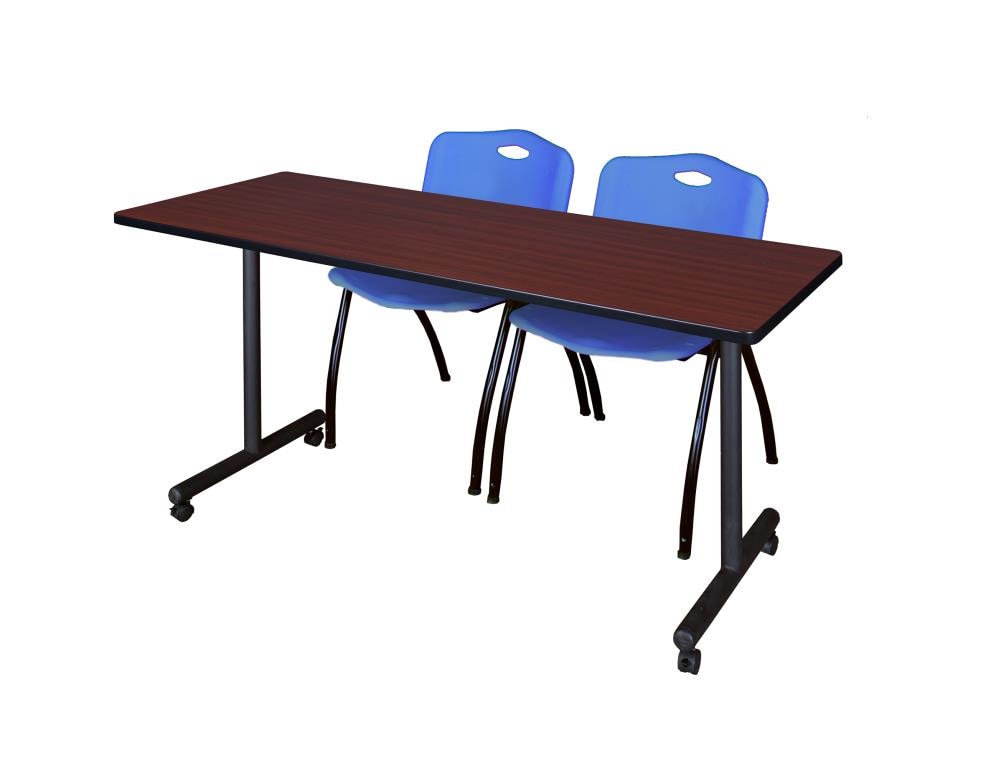 Regency MKTRCC7224MH47BE Training Brown 4-Person Training Table (72-in W x 29-in H)
