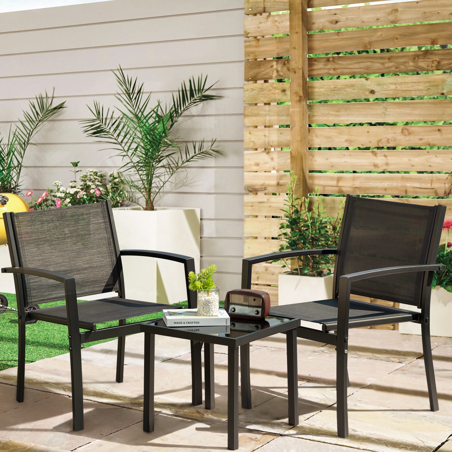 Vineego LS-TSL3BK Patio-Conversation-Sets - View #4