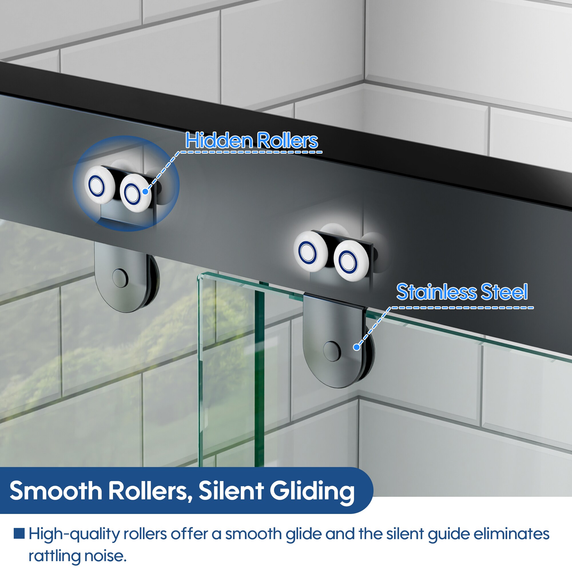 Forclover CBF-SD3472BFMB Shower-Doors - View #7