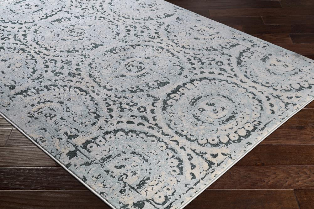 Surya Asia Minor 4 X 6 (ft) Dark Green Medallion Vintage Area Rug at ...