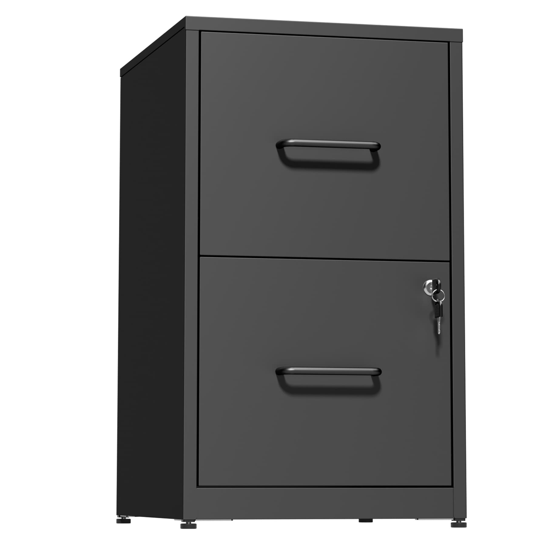 Black 2 -Drawer 14.9-in File Cabinet