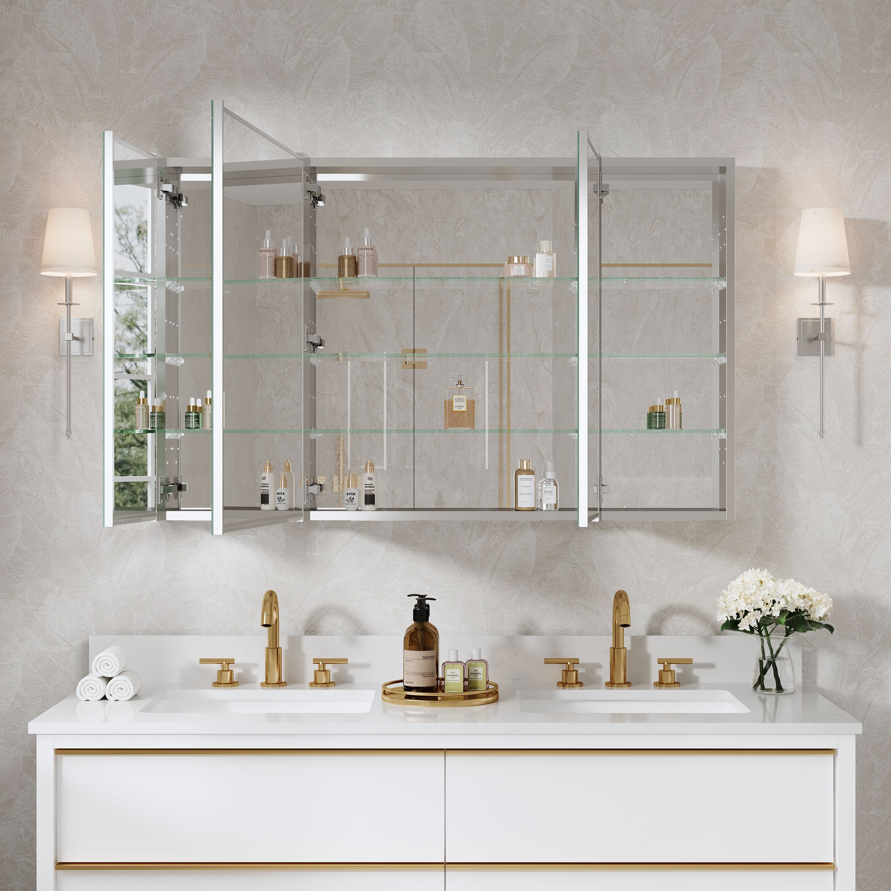 WELLFOR ROSATY24TYL Bathroom-Wall-Cabinets - View #5