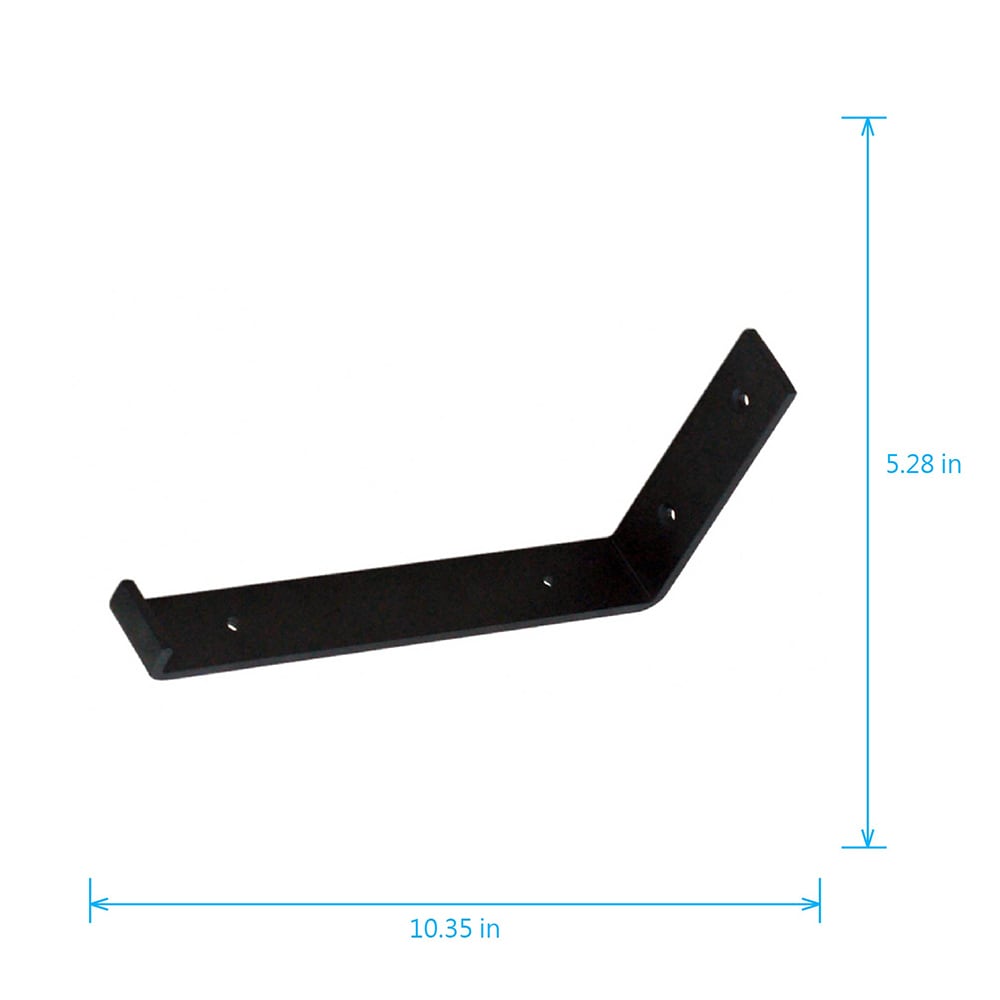 allen + roth 10.35in L x 1.5in W x 5.28in D Heavy Duty Black Shelf