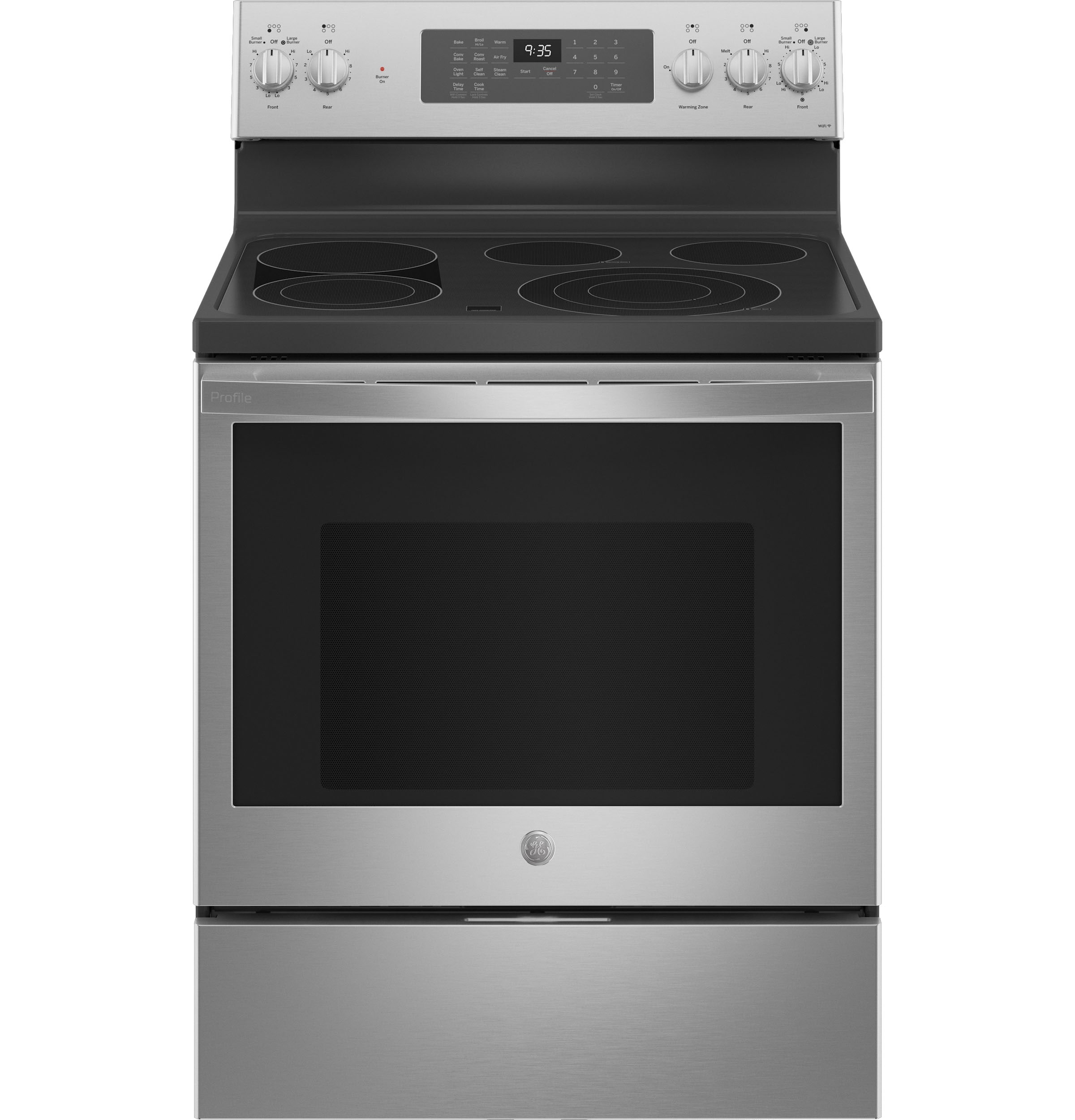GE PB935YPFS Profile 30 Fingerprint Resistant Stainless Steel Electric Range with Air Fry - Convection