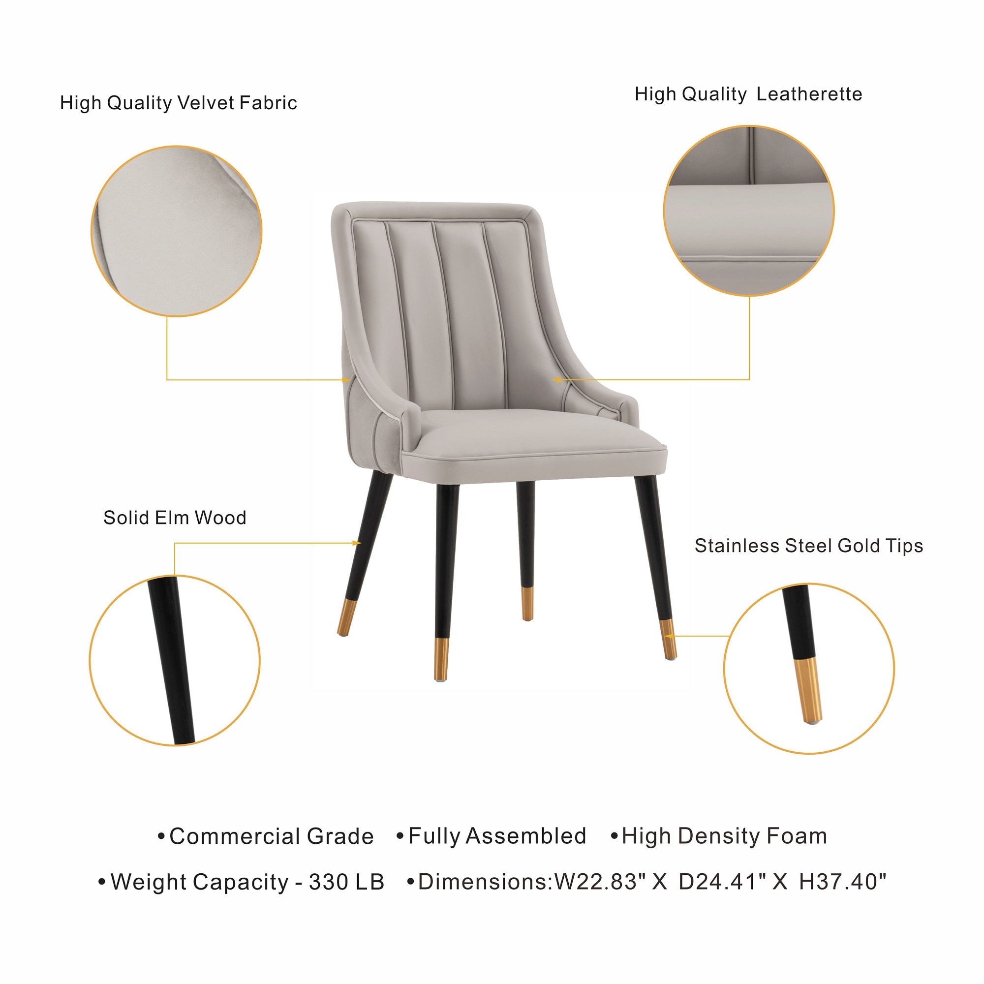 Manhattan Comfort 2-DC073-GY Dining-Chairs - View #4