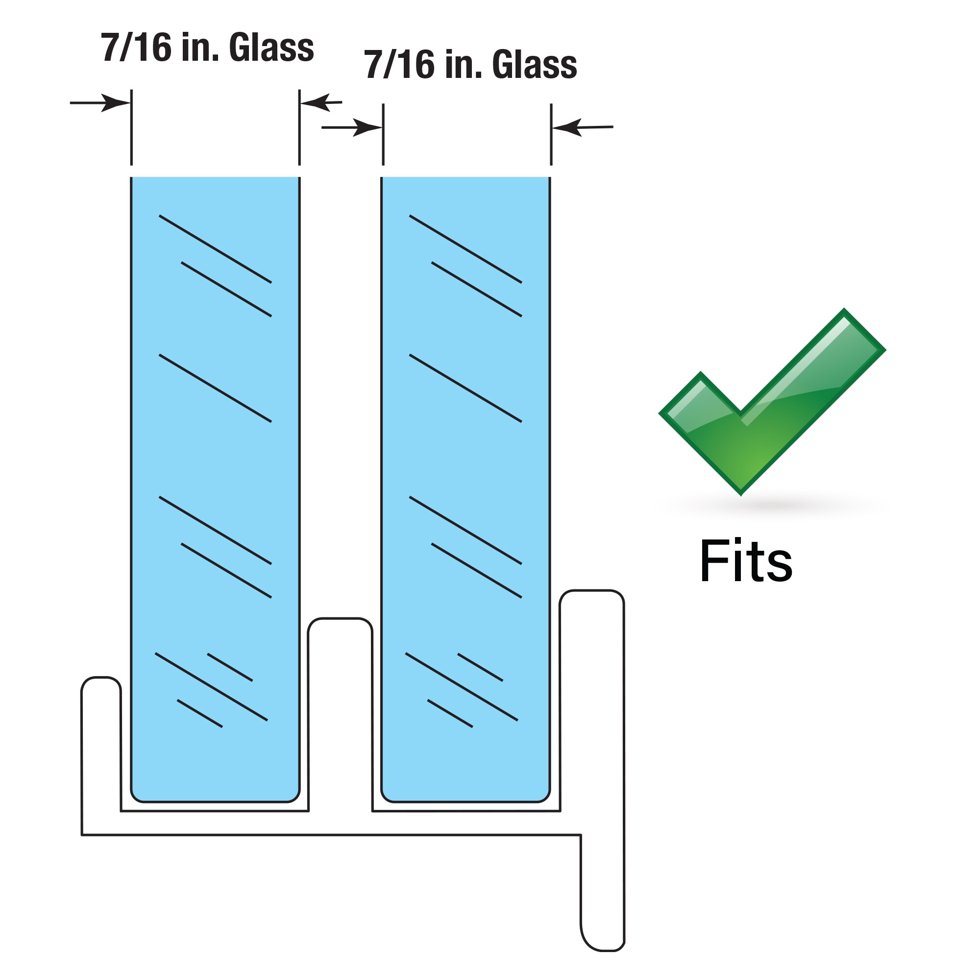 Prime-Line M 6219 Tub-Shower-Door-Guides - View #5
