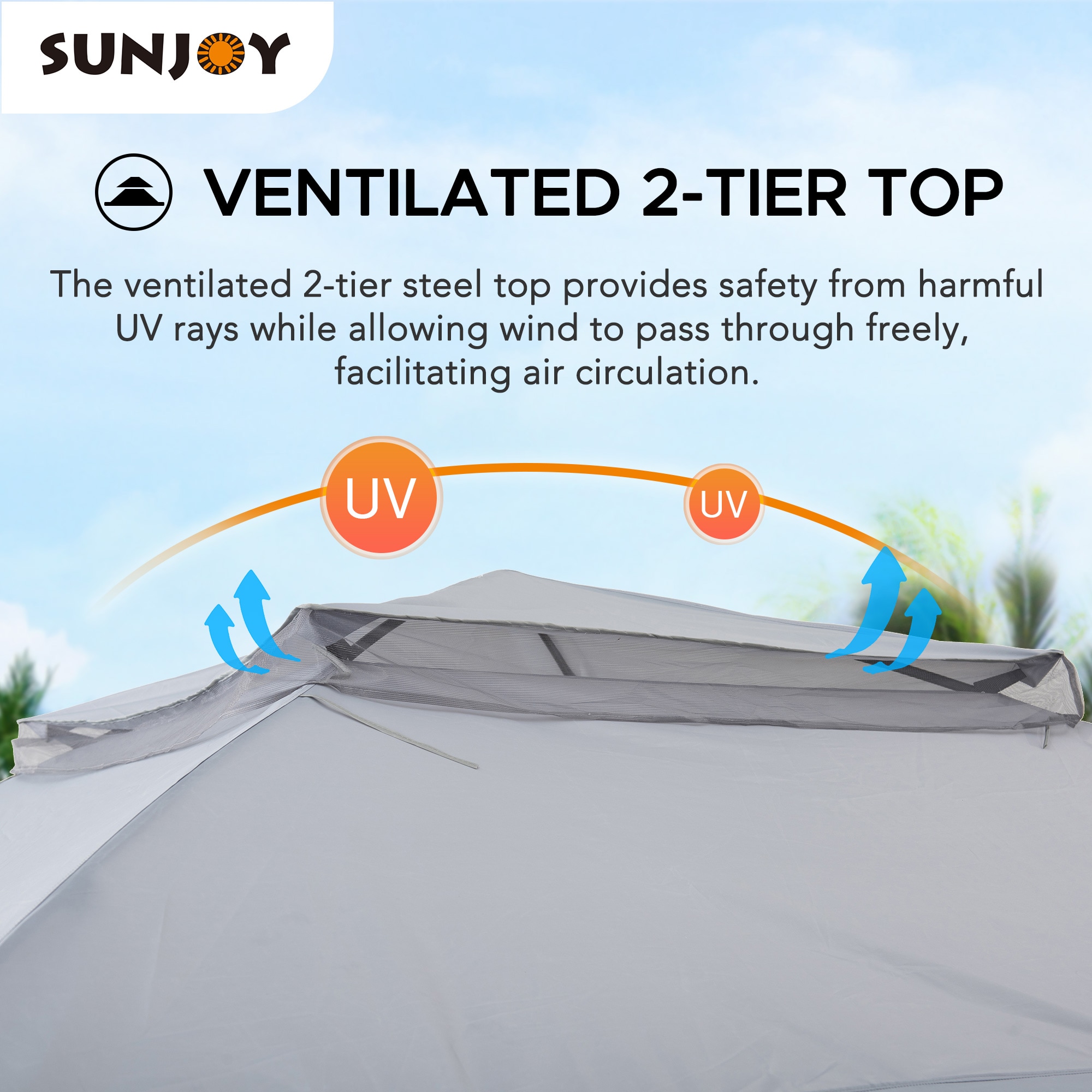 Sunjoy 168554 Wood-Resin-Gazebos - View #6