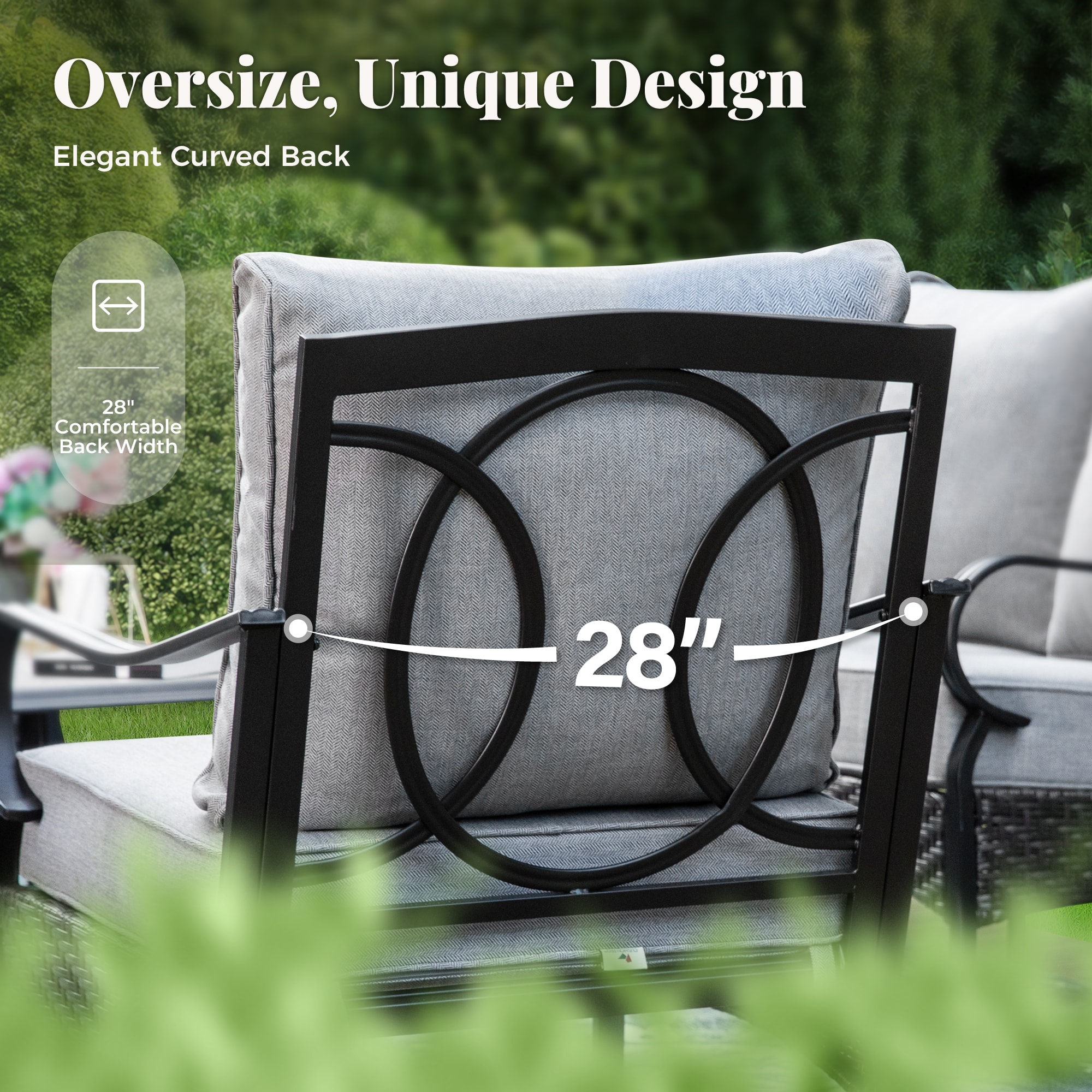 Sunshine Valley CR001-07-5-GS103-GR Patio-Conversation-Sets - View #9