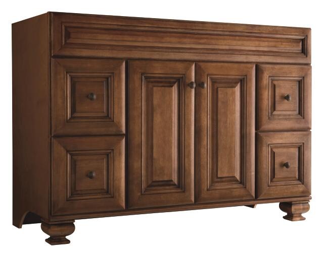 Diamond FreshFit Ballantyne 30-in Mocha with Ebony Glaze Bathroom Vanity Cabinet