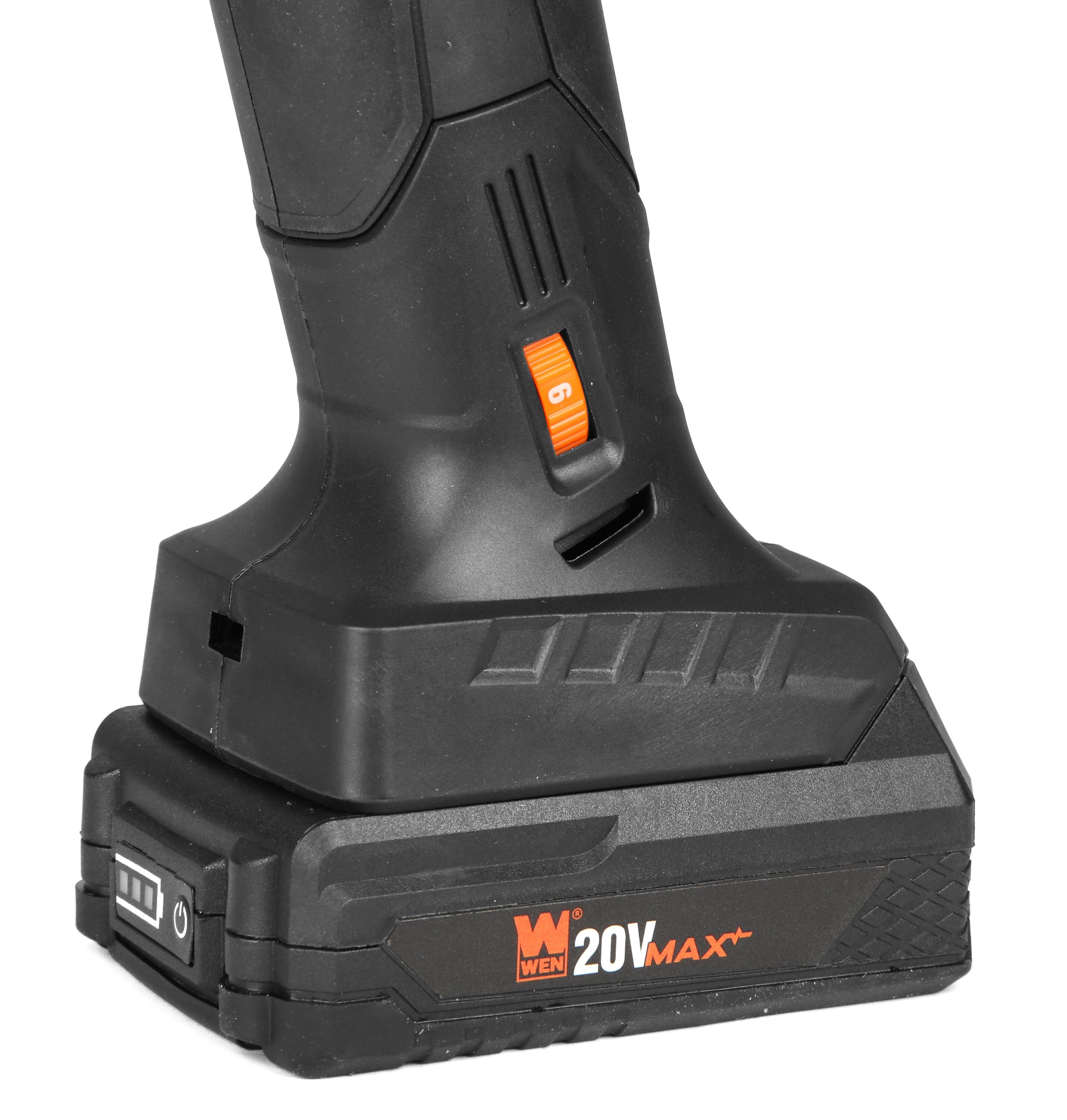 WEN 20V Max Brushless Cordless 1/2-Inch Impact Wrench with 2.0 Ah Lithium-Ion Battery and Charger