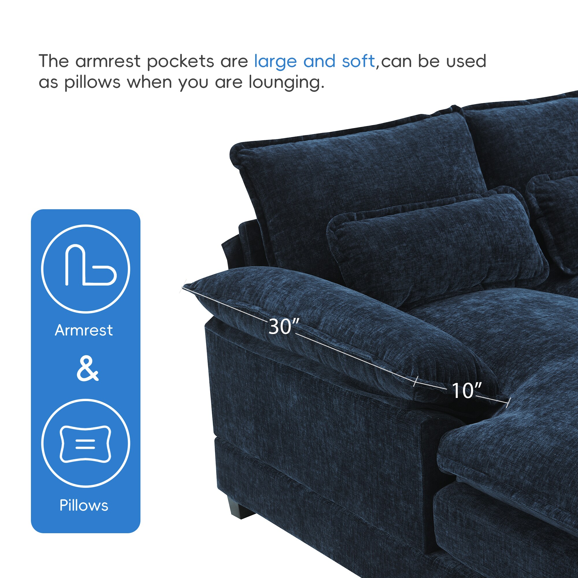 JIMSMAISON JMGTSO16BL Sofas-Loveseats - View #5