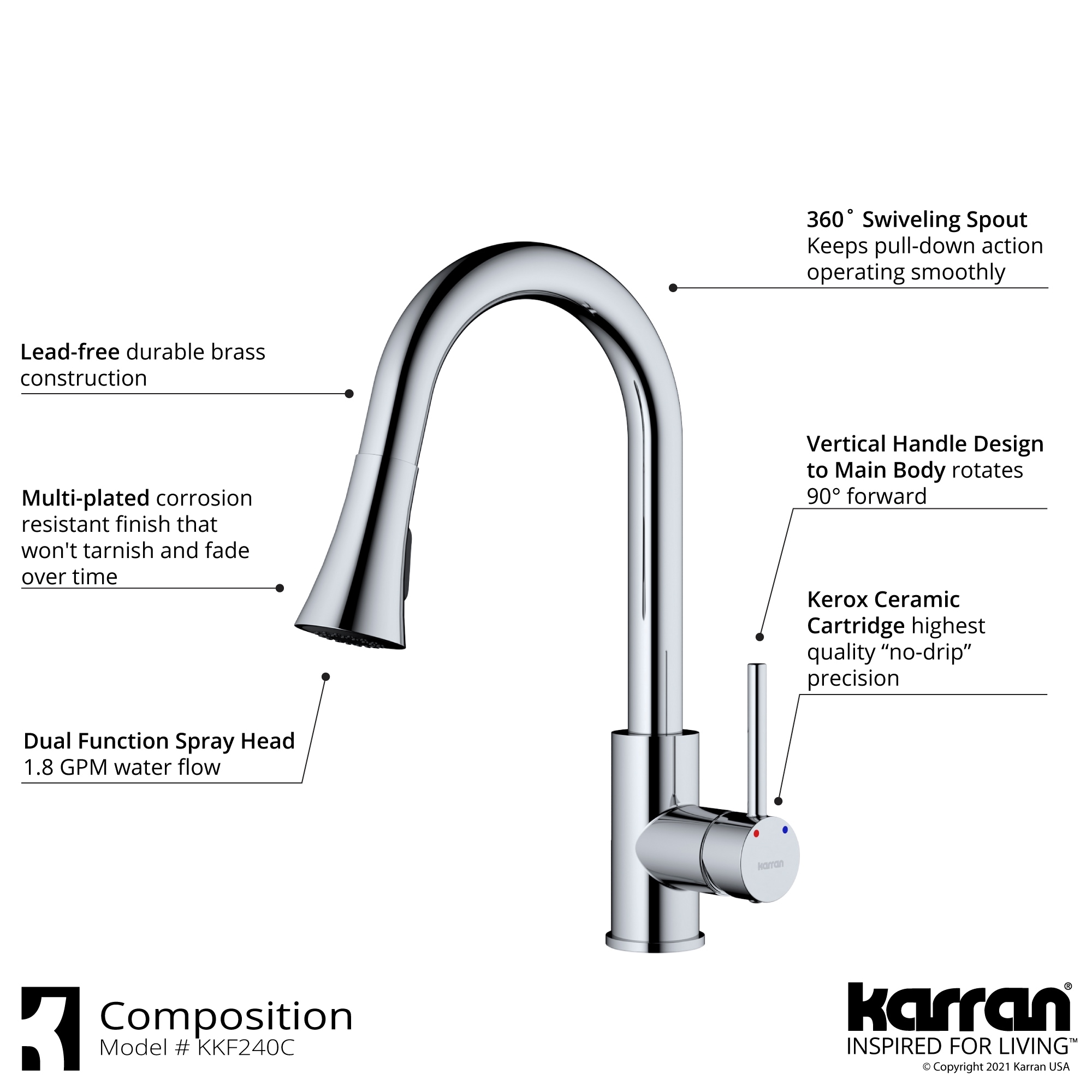 Karran KKF240SD25C Kitchen-Faucets - View #4