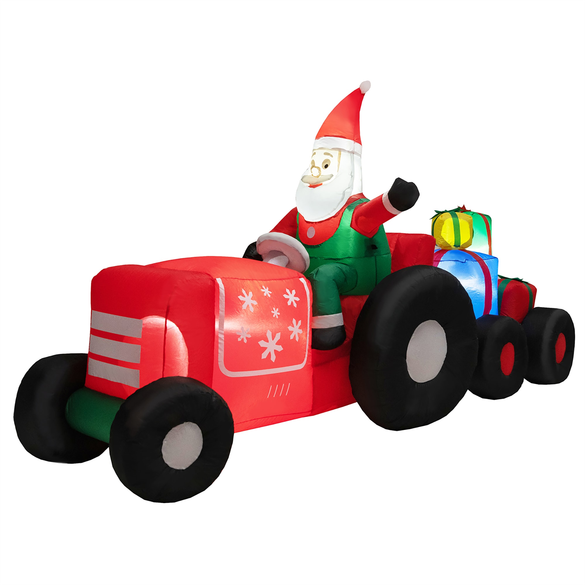Costway LWS00694 5-Feet Lighted Train Christmas Inflatable