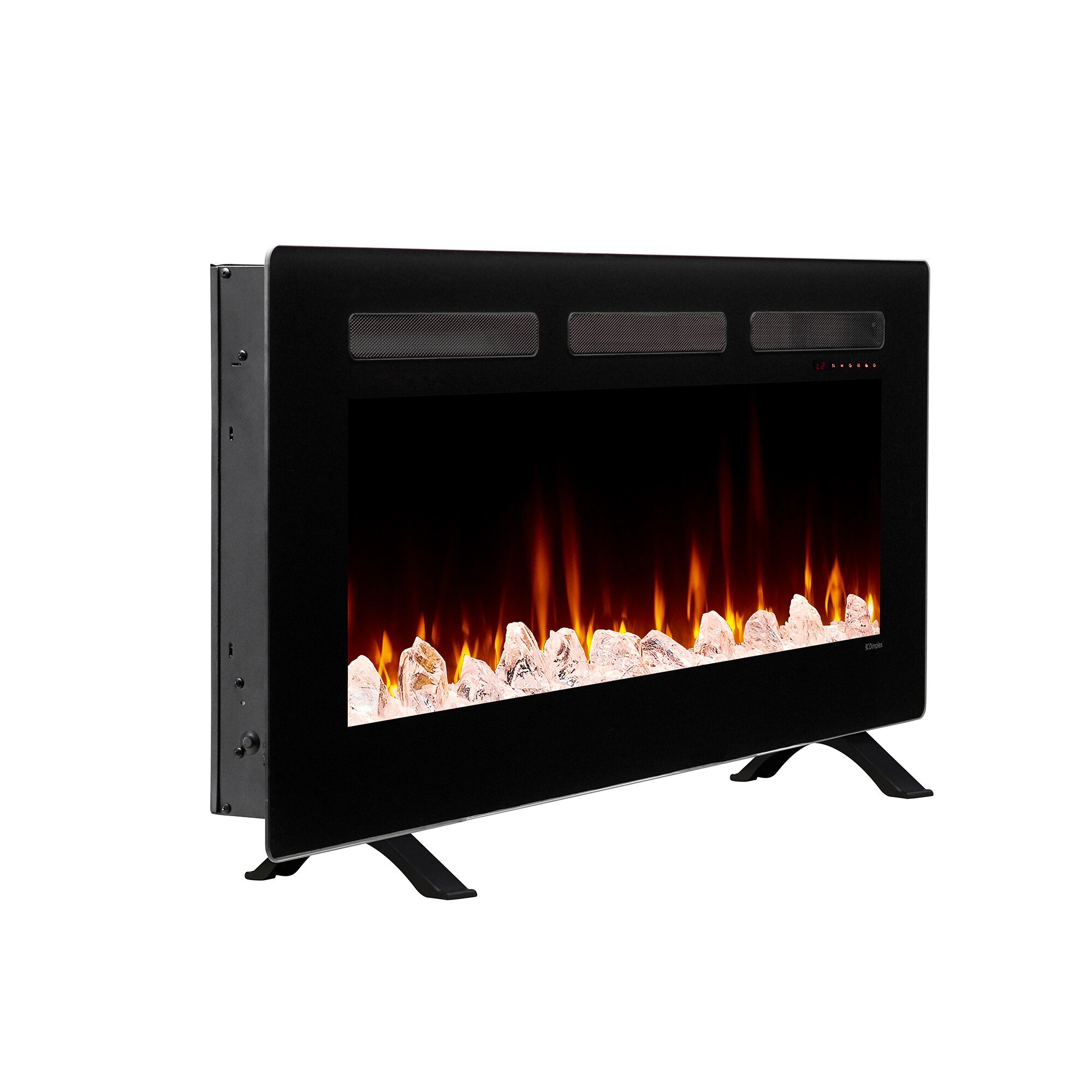 Dimplex 48-in W Black Fan-forced Electric Fireplace In The Electric ...