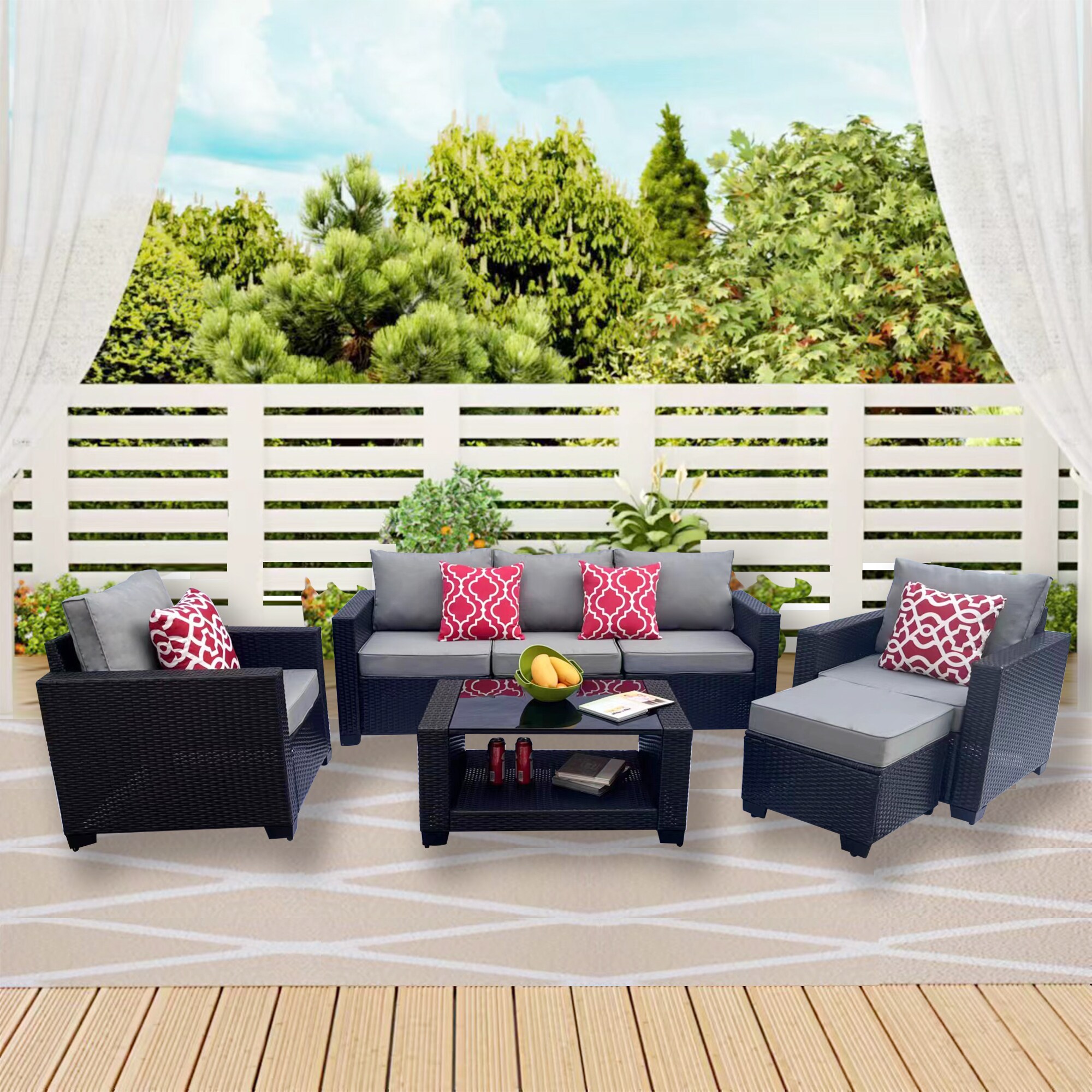 AHIOU HOME ZAAHG-S00046SF Patio-Conversation-Sets - View #2
