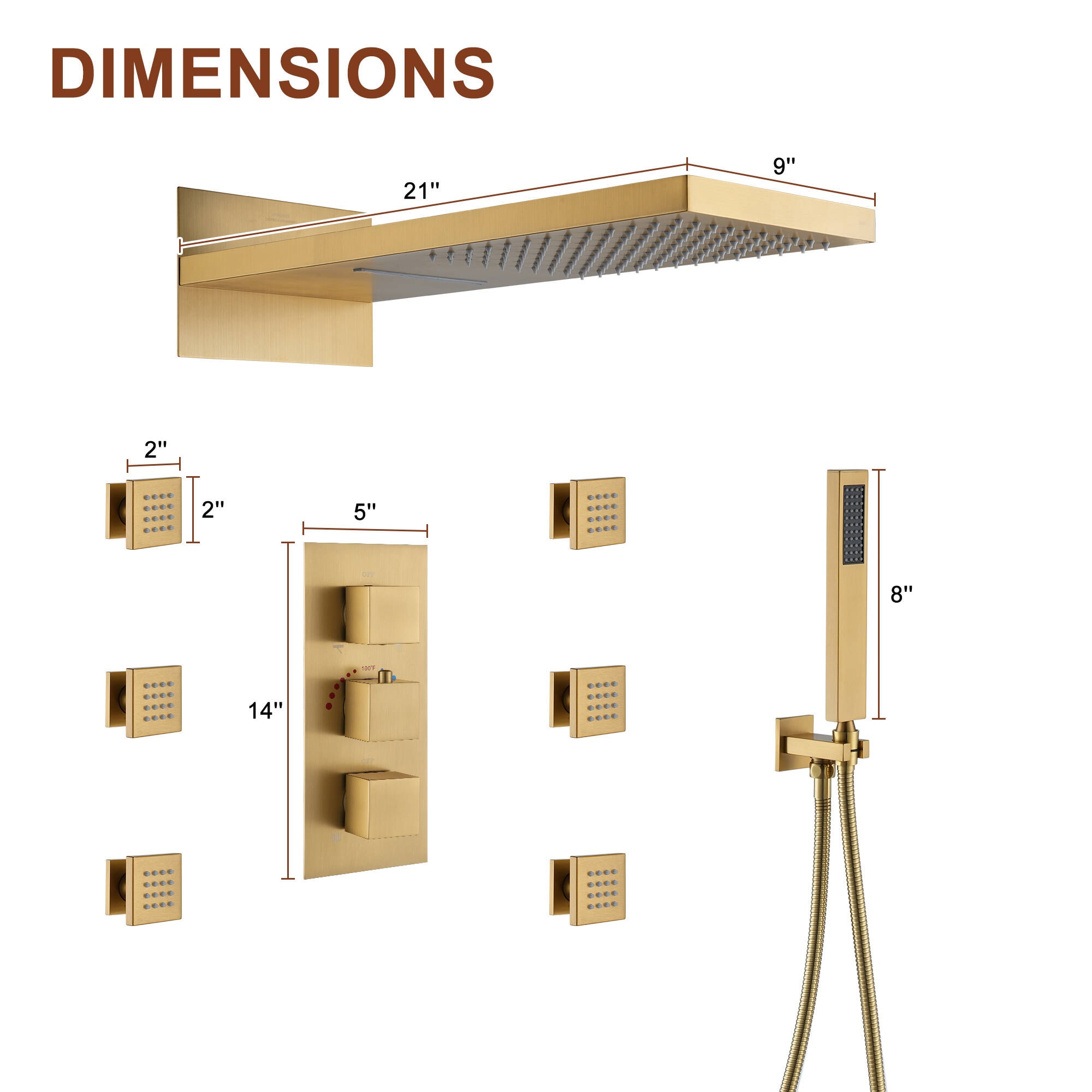 Clihome RCH-BAST8515C Showerhead-Bar-Panels - View #2