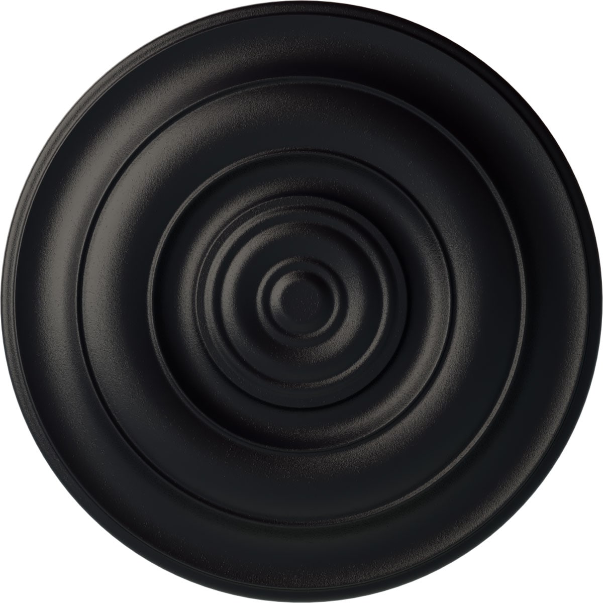 Ekena Millwork CM18NISGS Niobe 18-in W x 18-in L Painted Steel Gray Polyurethane Split Ceiling Medallion