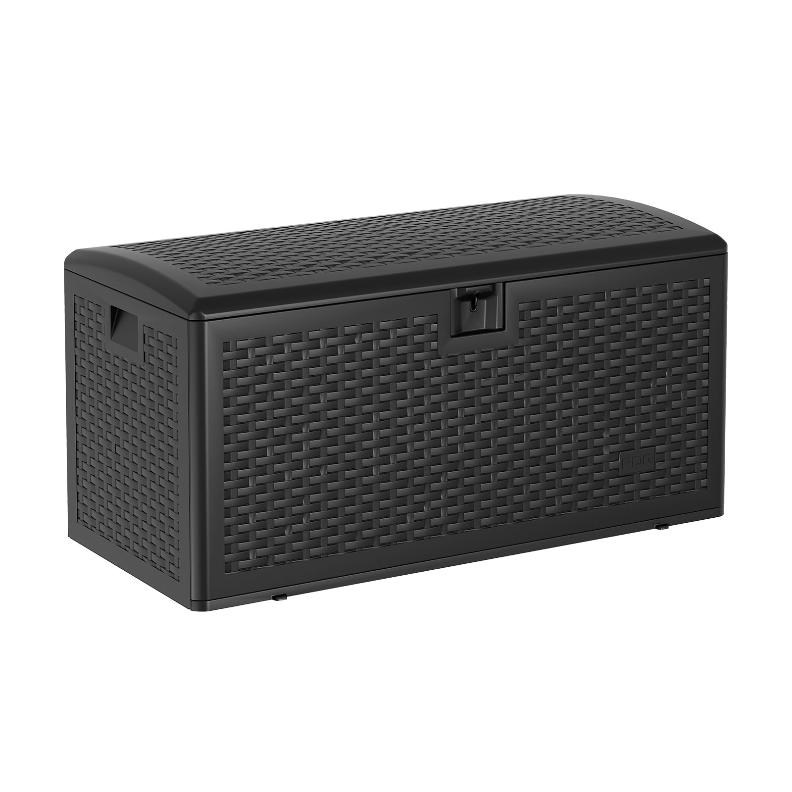 GAOMON - 120 Gallon Waterproof Lockable Resin Deck Box Hydraulic Rod Outdoor Storage Bin for Pati...